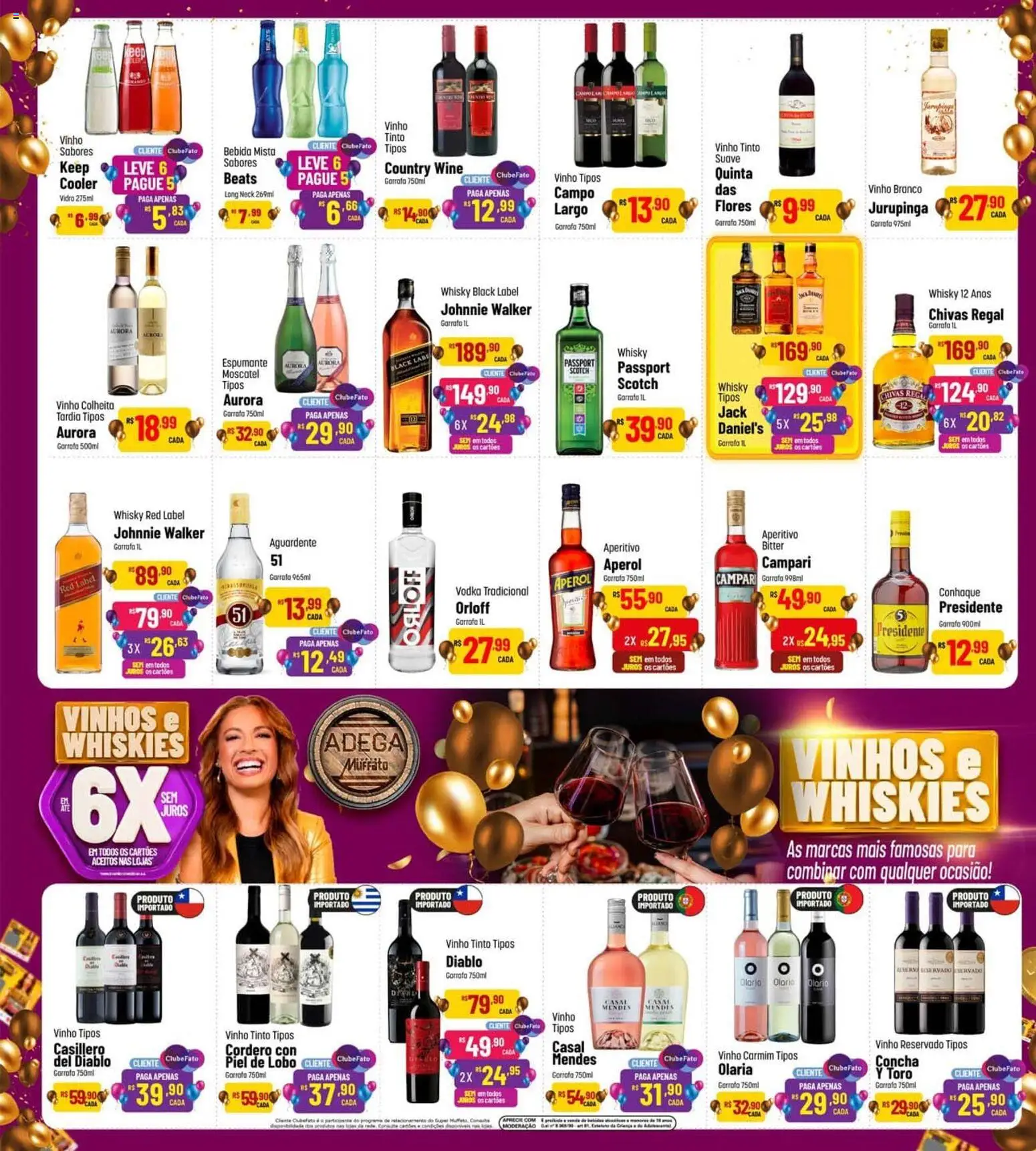 Super Muffato Folheto - válido de 13/08/2026 | Página: 11 | Produtos: Espumante, Whisky, Vinho tinto, Vinho