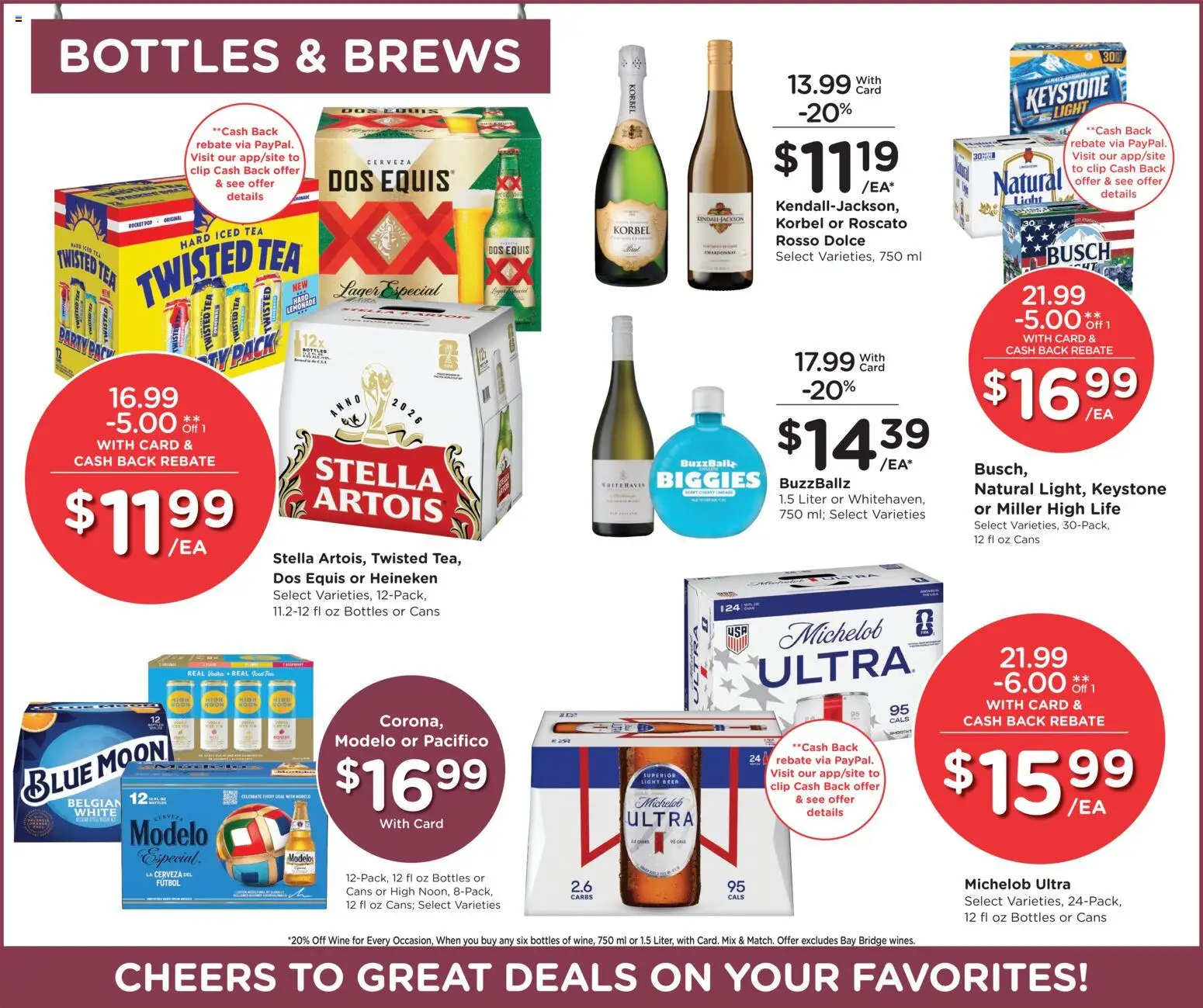 Smith's Weekly Ad - valid from 07/15/2026 | Page: 10 | Products: Clip, Wine, Beer, Tea