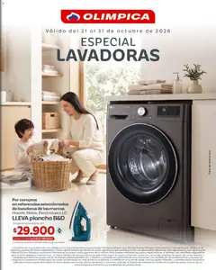 Olímpica catálogo Especial de Lavadoras -  Vista previa de la revista de la tienda Olímpica valido desde el 21/10/2026