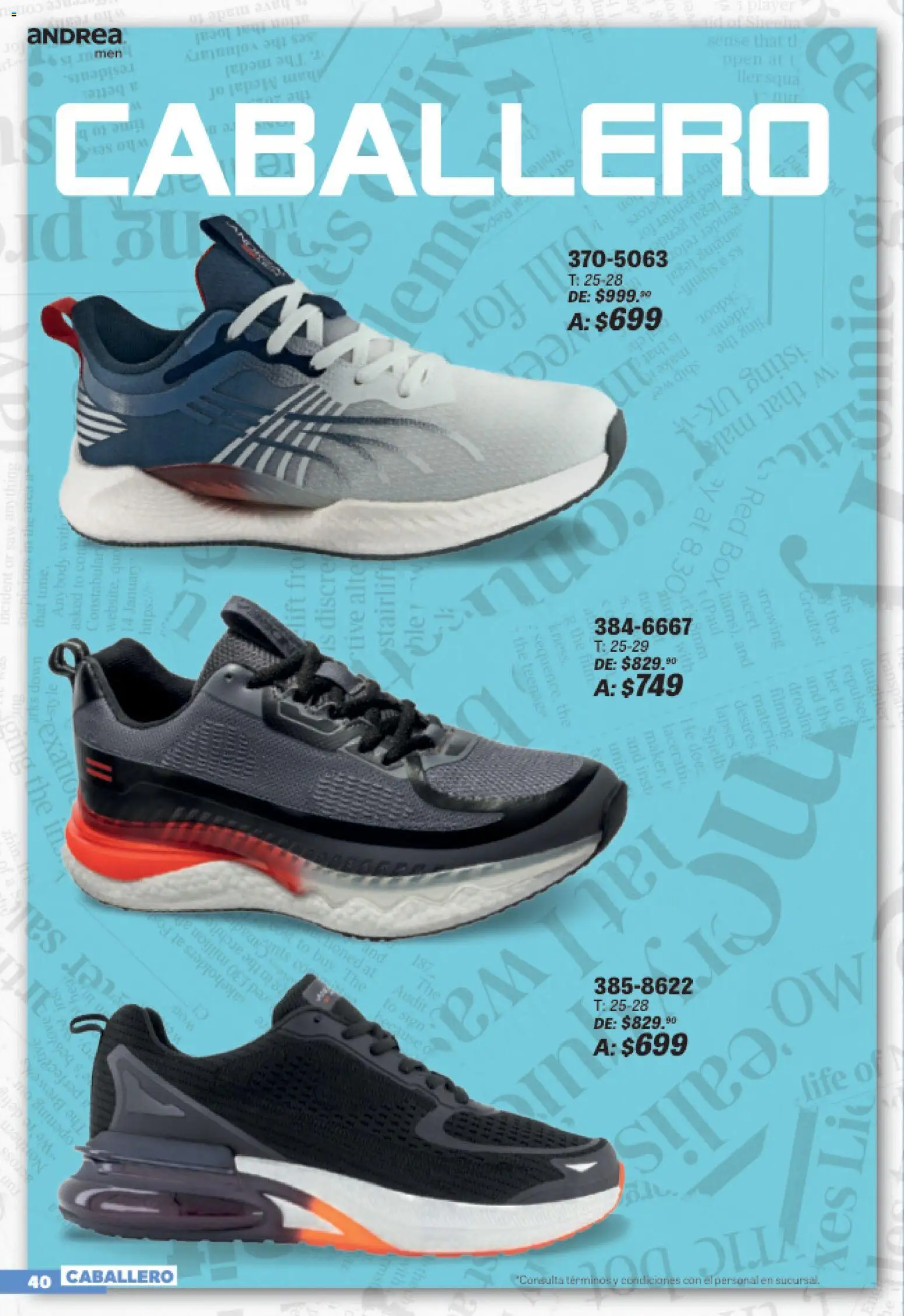 Nuevas ofertas de Andrea válidas en toda la República Mexicana desde el 19/07/2026. ¡Encuentra las mejores ofertas en Andrea catálogo Sports Week! | Página: 40
