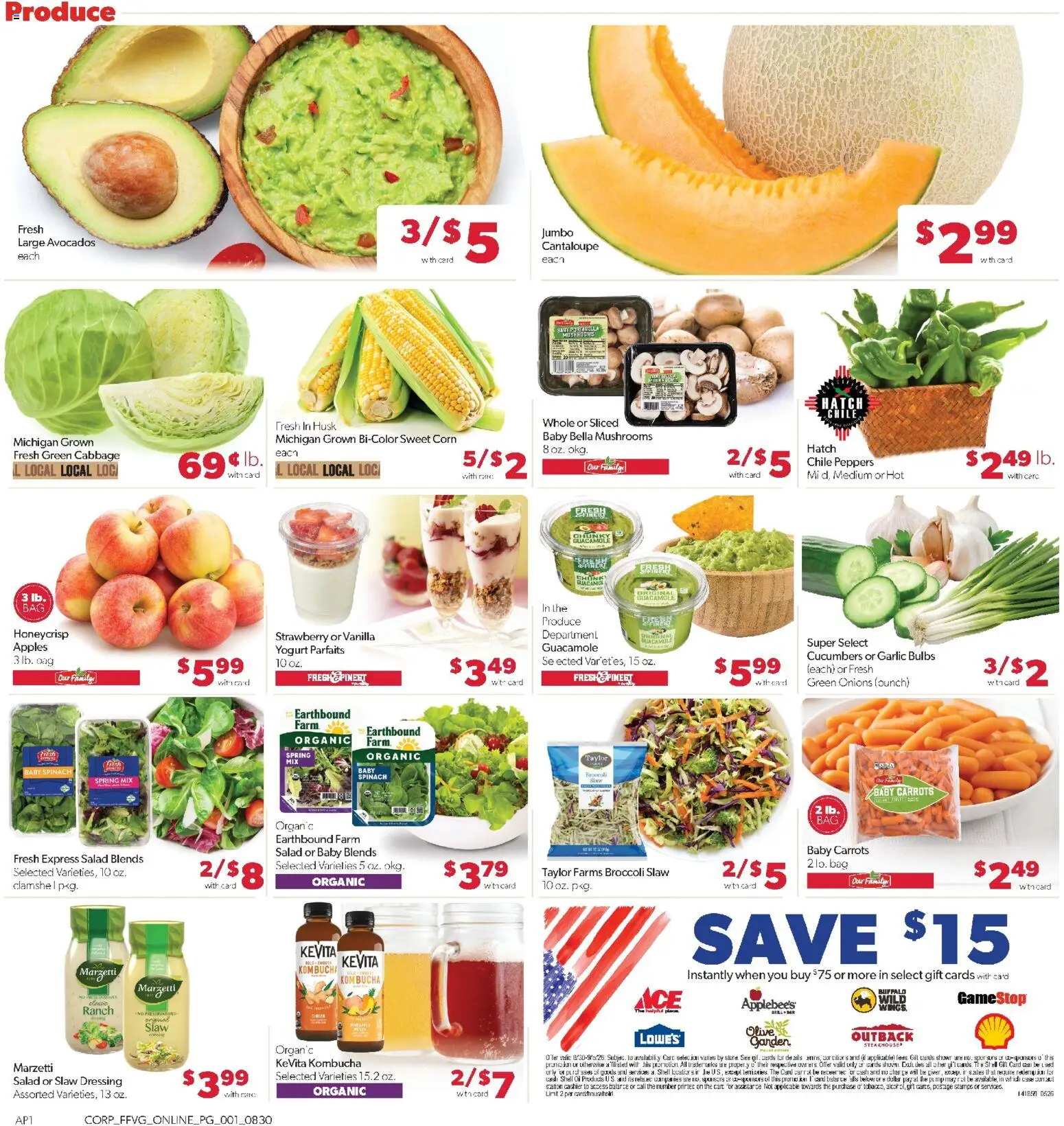 Family Fare Weekly Ad - valid from 08/30/2026 | Page: 6 | Products: Pump, Cabbage, Bag, Vanilla