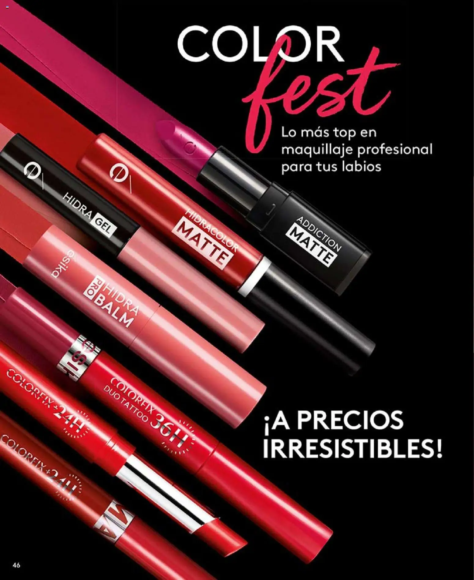 Ésika revista - valida desde el 17/07/2026 | Página: 46 | Productos: Top, Maquillaje