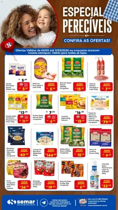 Semar Supermercado ofertas Especial Perecíveis - Pré-Visualização do folheto da loja Semar Supermercado, válido de 06.05.2026