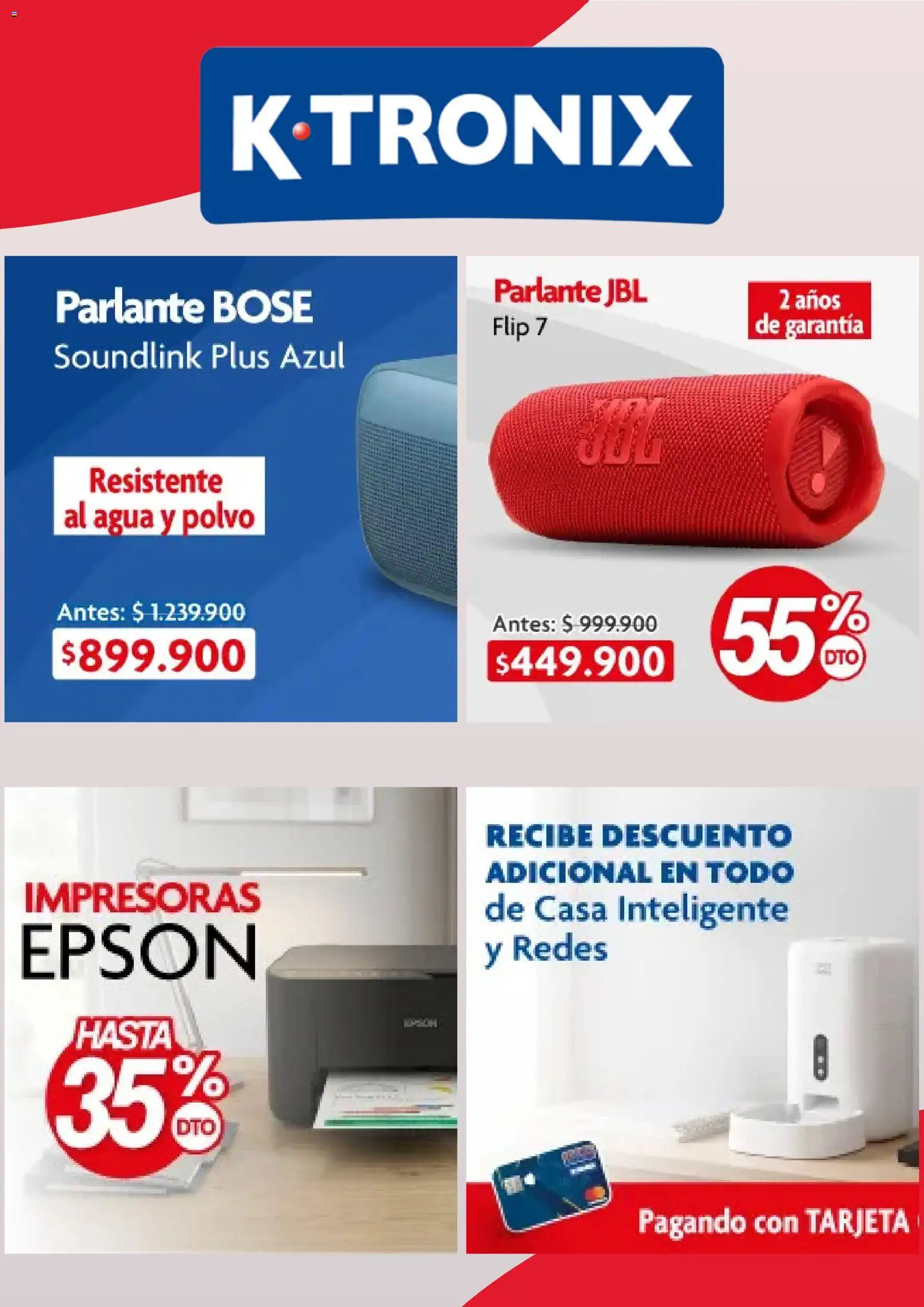 Ktronix revista - valida desde el 18/07/2026 | Página: 4 | Productos: Agua, Polvo, Parlante