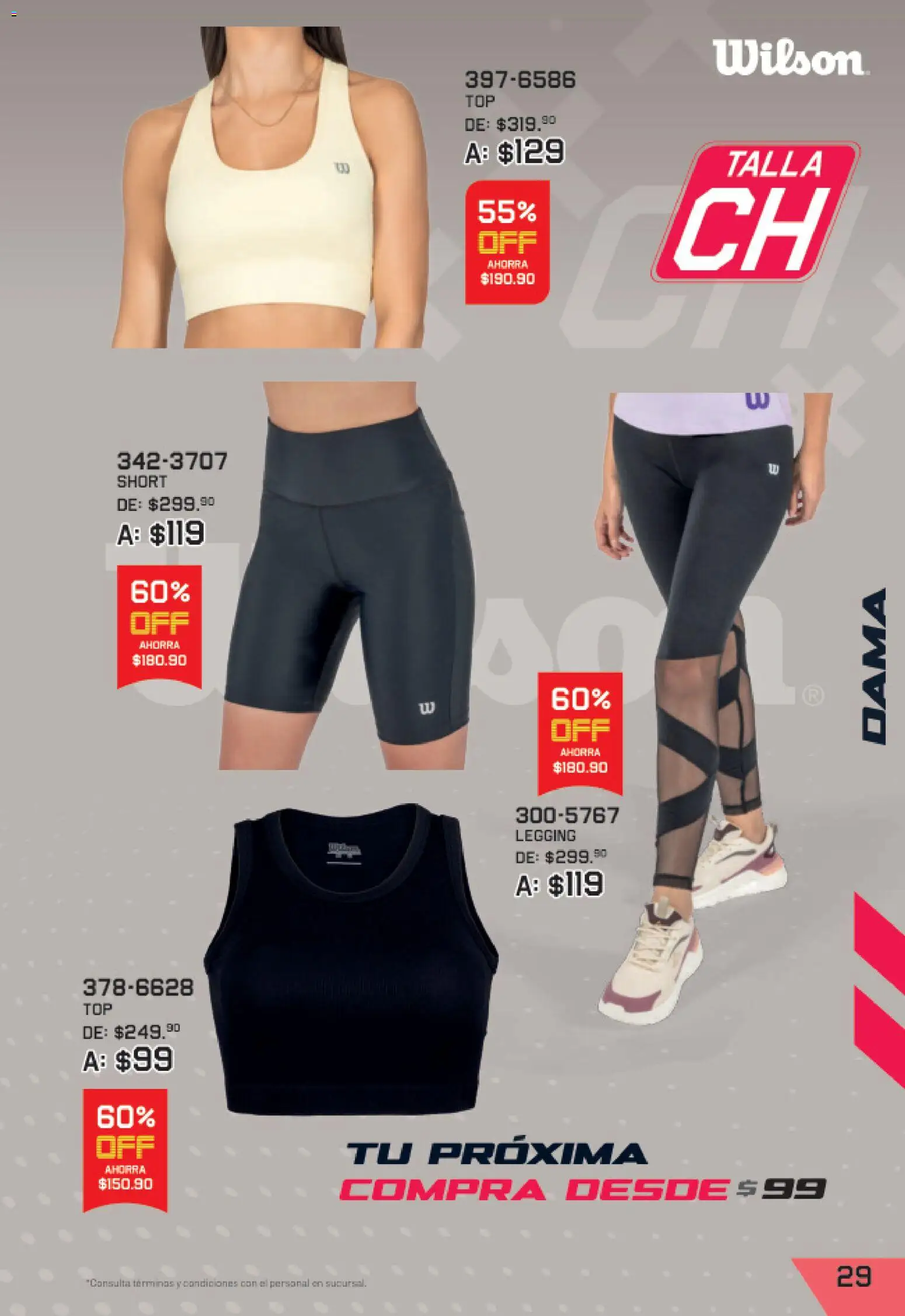Nuevas ofertas de Andrea válidas en toda la República Mexicana desde el 27/09/2026. ¡Encuentra las mejores ofertas en Andrea catálogo Lo mejor de marcas! | Página: 29 | Productos: Short