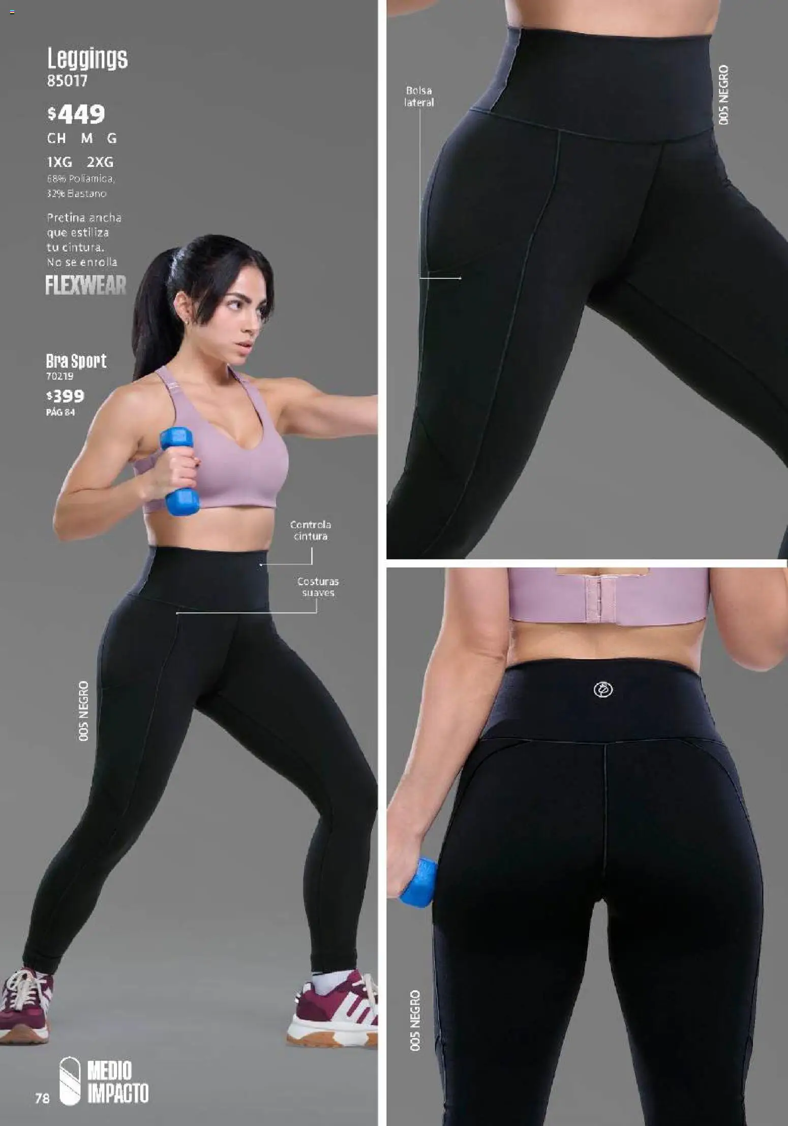 Nuevas ofertas de Ilusión válidas en toda la República Mexicana desde el 01/08/2026. ¡Encuentra las mejores ofertas en Ilusión catálogo Otoño! | Página: 80 | Productos: Leggings, Bolsa