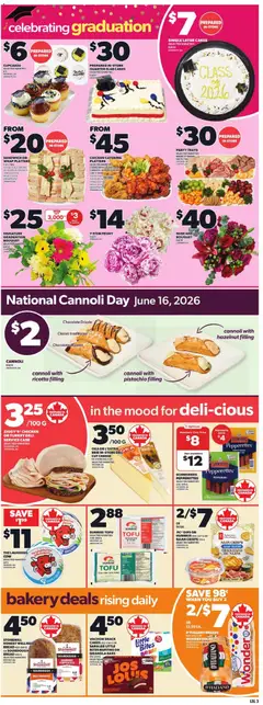 Preview of Loblaws weekly flyer / circulaire from shop Loblaws valid from 11.06.2026 | Page: 7 | Products: Turkey, Bakery, Cheese, Bread