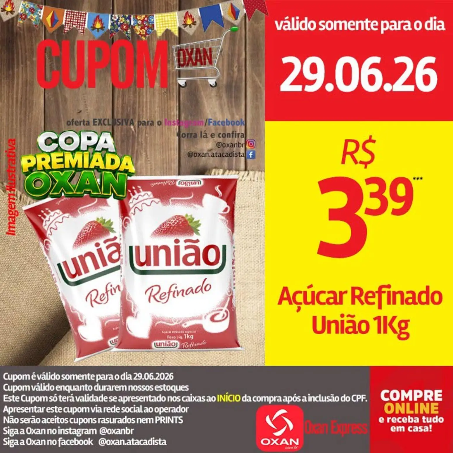 Oxan Atacadista Folheto - válido de 29/06/2026 | Página: 18 | Produtos: Copa, Açúcar