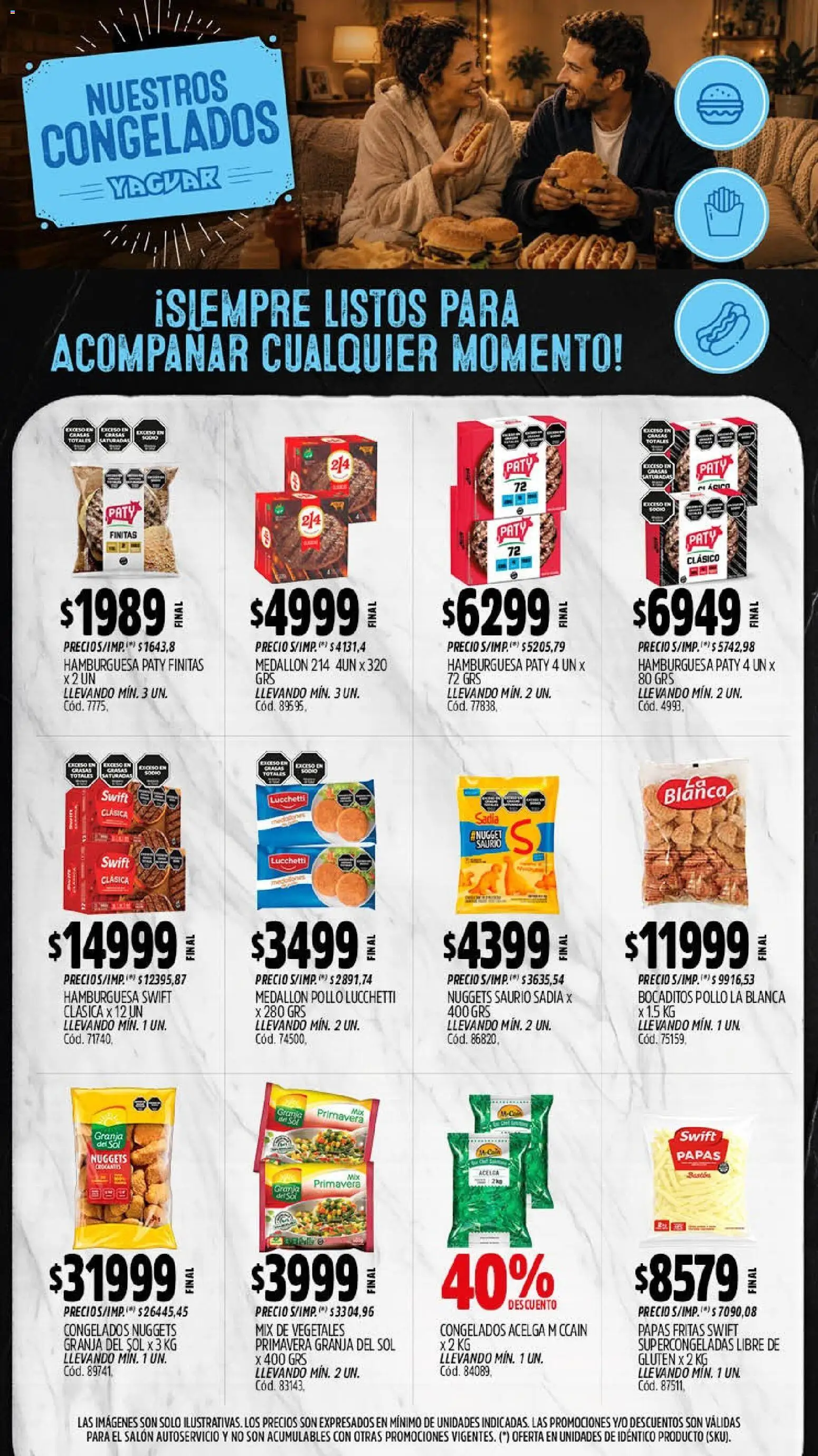 Yaguar - Oferta Semanal General Roca │ válido desde el 14/09/2026 | Página: 11 | Productos: Pollo, Hamburguesa, Papas, Papas fritas