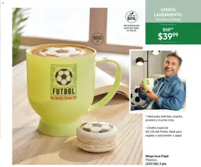 Vista previa de Mega taza Papá, Plástico. Ideal para bebidas, snacks, postres y mucho más. Diseño especial del Día del Padre, ideal para regalar y sorprender a papá., nuevo folleto de la tienda, válido en México a partir del 08.05.2026 | Página: 25 | Productos: Papa, Taza