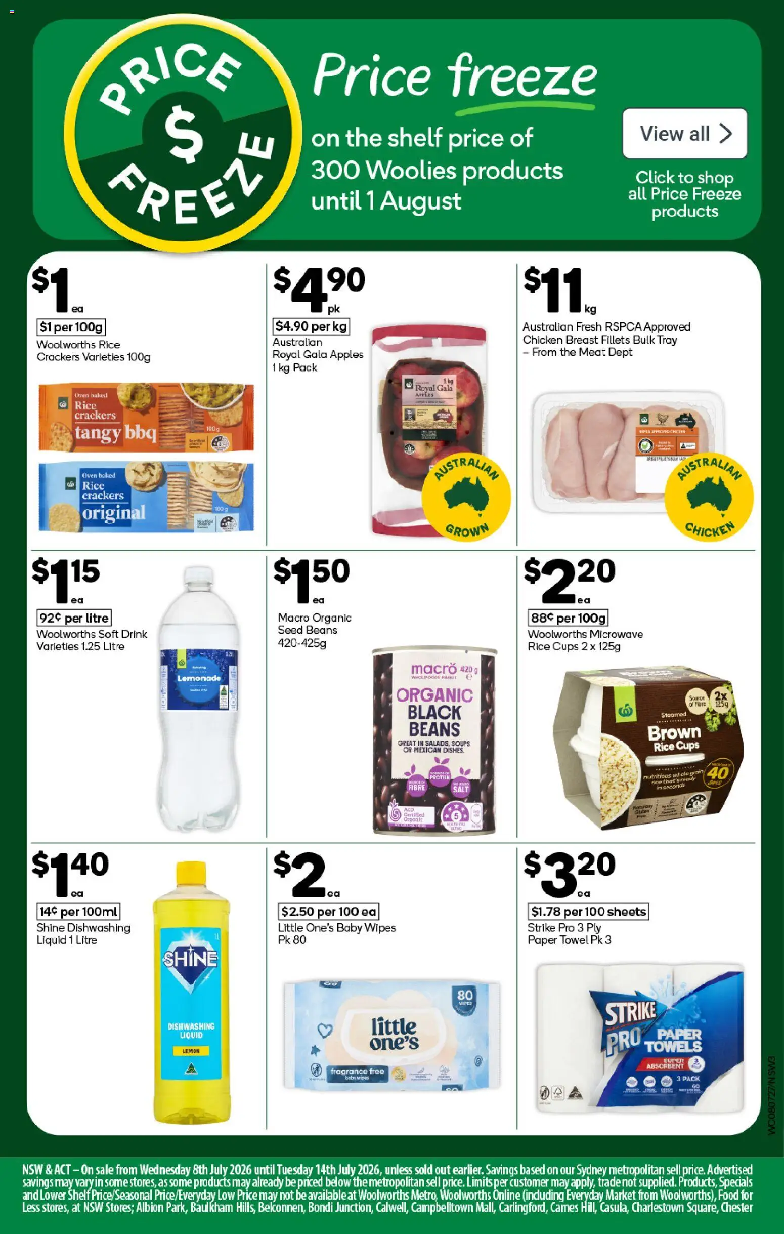 Woolworths catalogue - valid from 08/07/2026 | Page: 3 | Products: Chicken, Apples, Salt, Oven