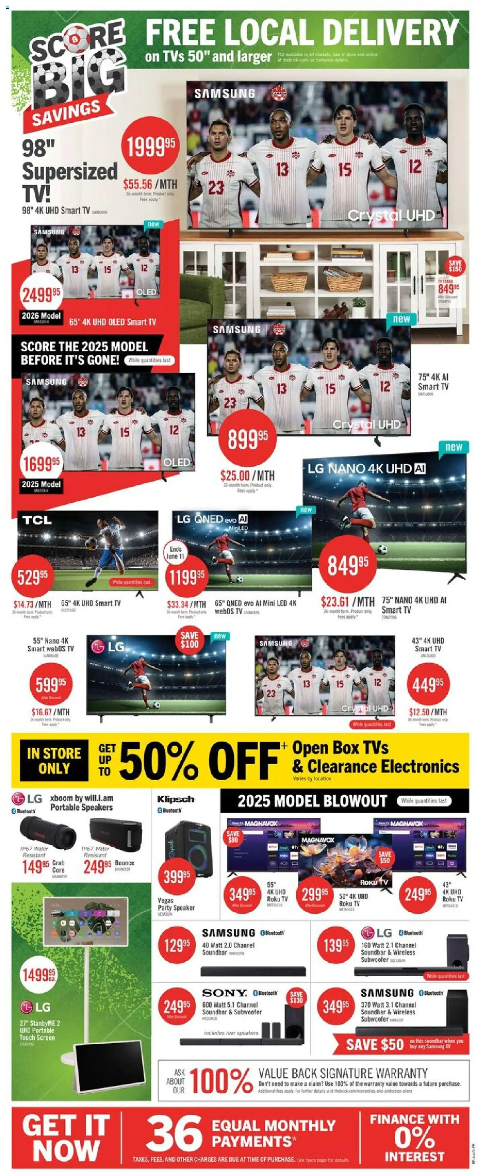 The Brick flyer valid from 05.06.2026 | Page: 19 | Products: Tv, Speaker, Box