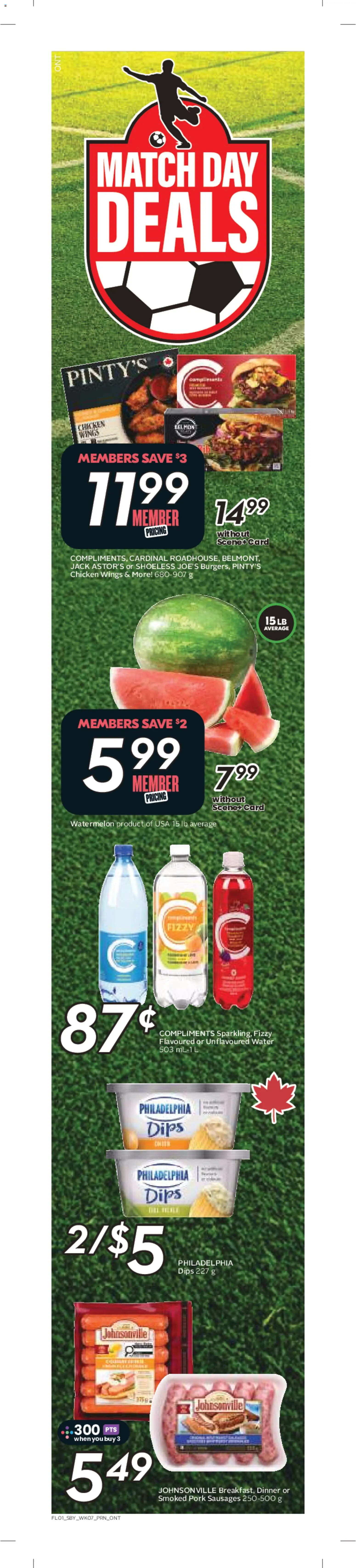Sobeys flyer valid from 11.06.2026 | Page: 2 | Products: Chicken wings, Chicken, Pork