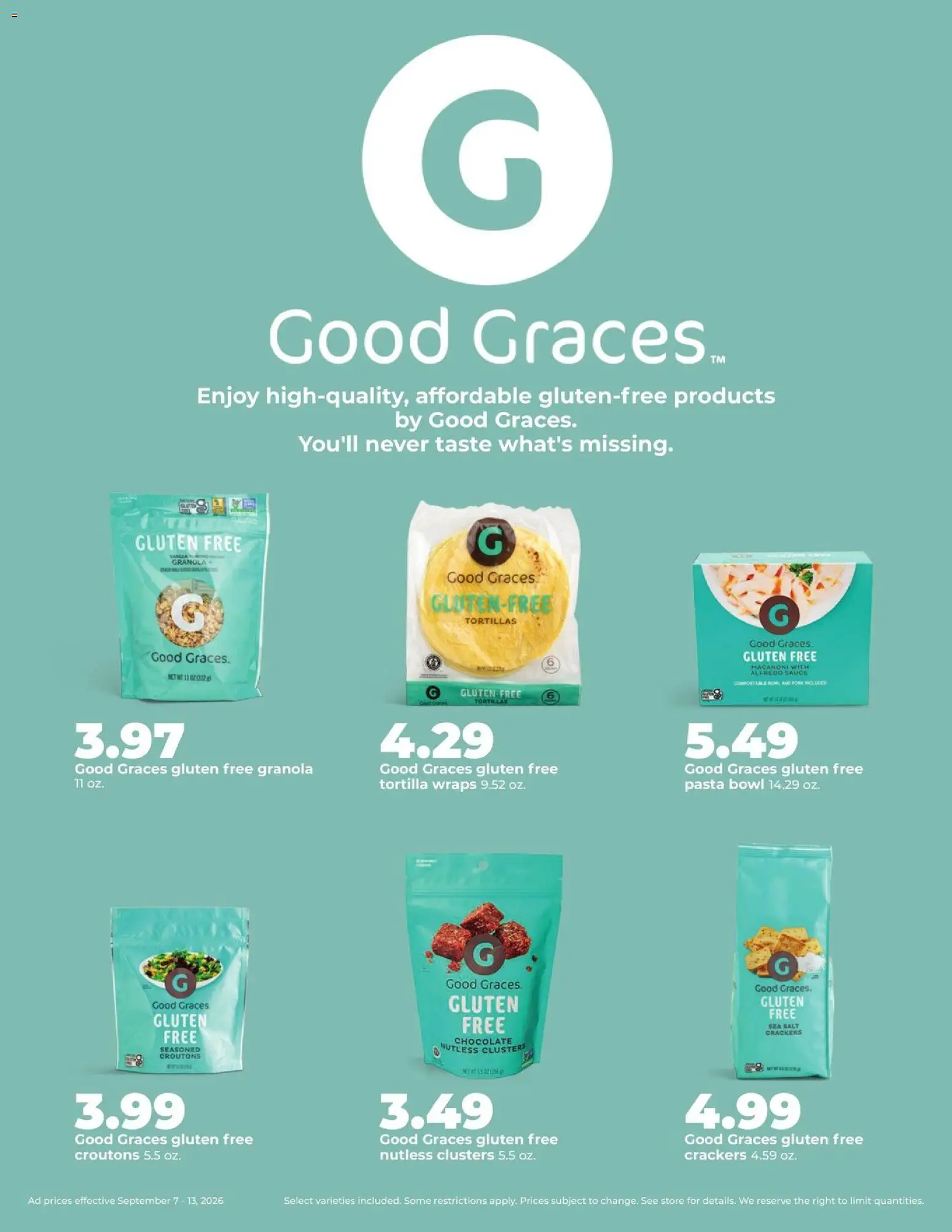 HyVee Weekly Ad - valid from 09/07/2026 | Page: 36 | Products: Crackers, Chocolate, Pasta, Tortillas