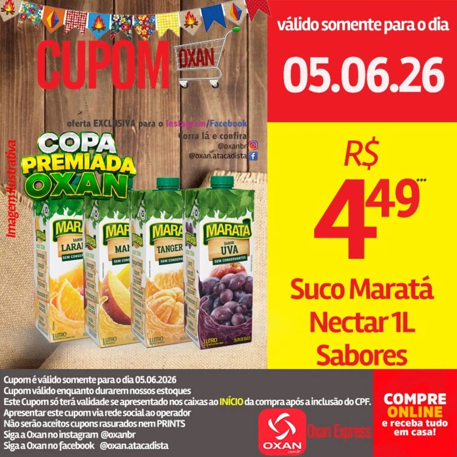 Oxan Atacadista Folheto - válido de 05.06.2026 | Página: 18 | Produtos: Suco, Copa