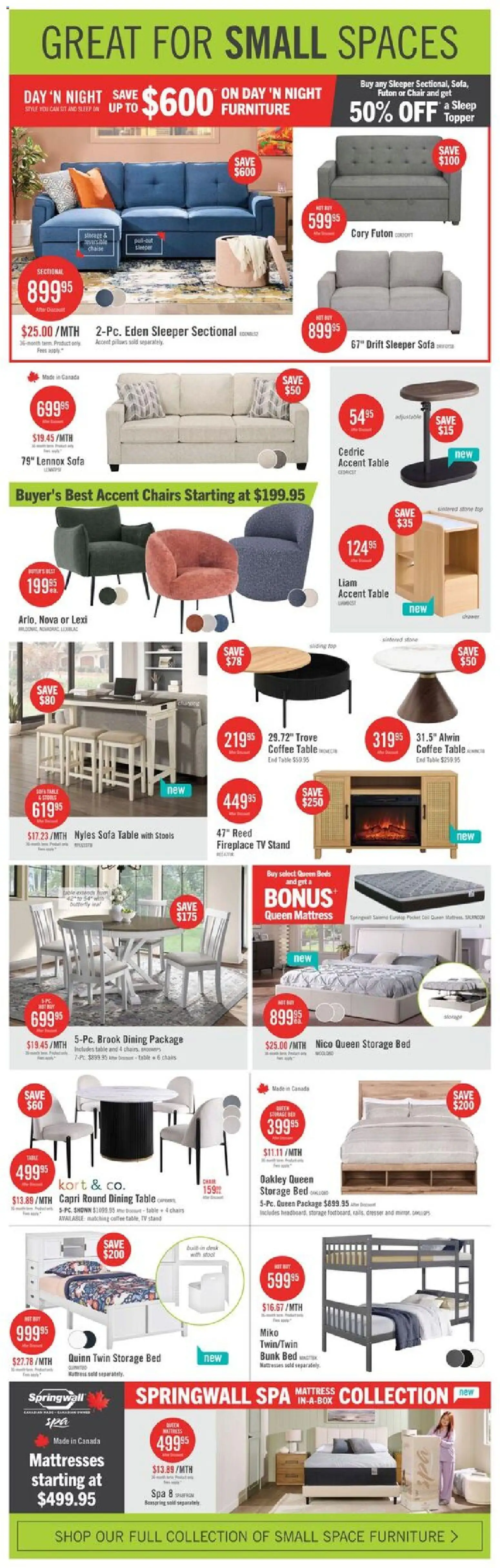 The Brick flyer valid from 15.05.2026 | Page: 7 | Products: Tv, Mattress, Coffee table, Coffee
