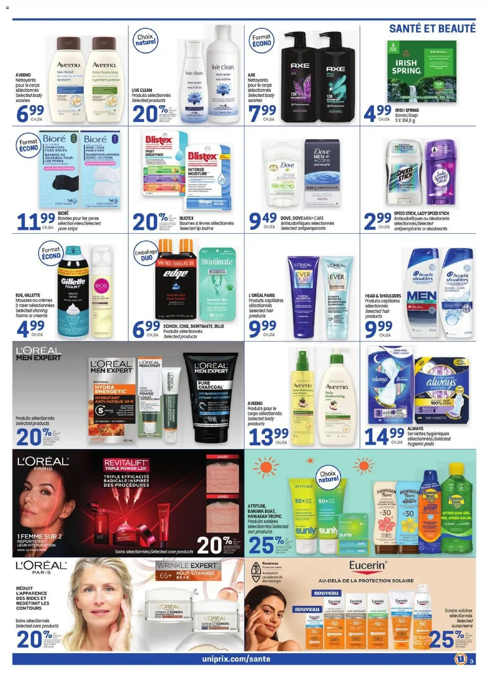 Uniprix flyer valid from Jul 9, 2026 | Page: 3 | Products: Shampoo