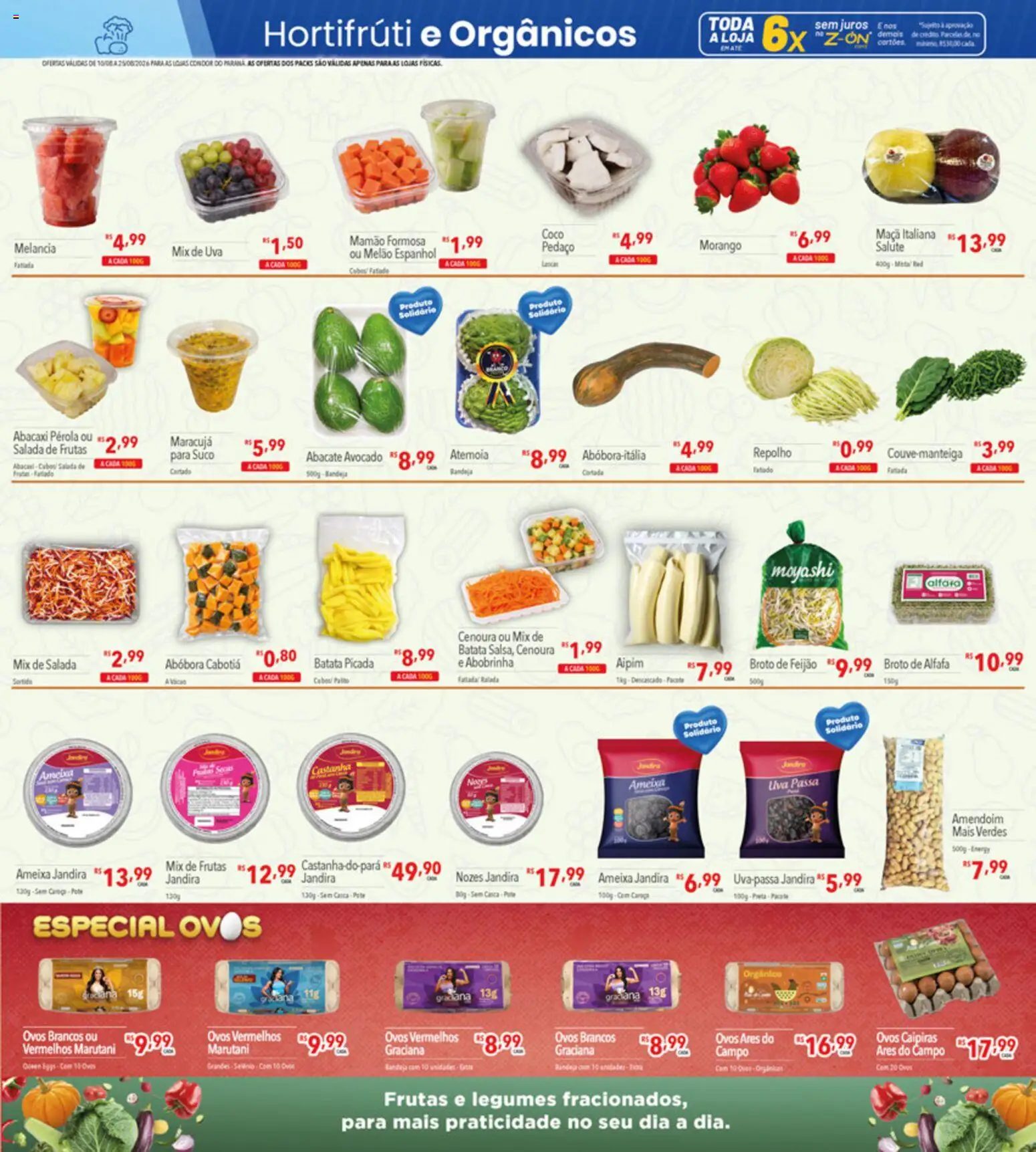Supermercados Condor Folheto - válido de 10/08/2026 | Página: 9 | Produtos: Coco, Carne, Abacaxi, Cenoura
