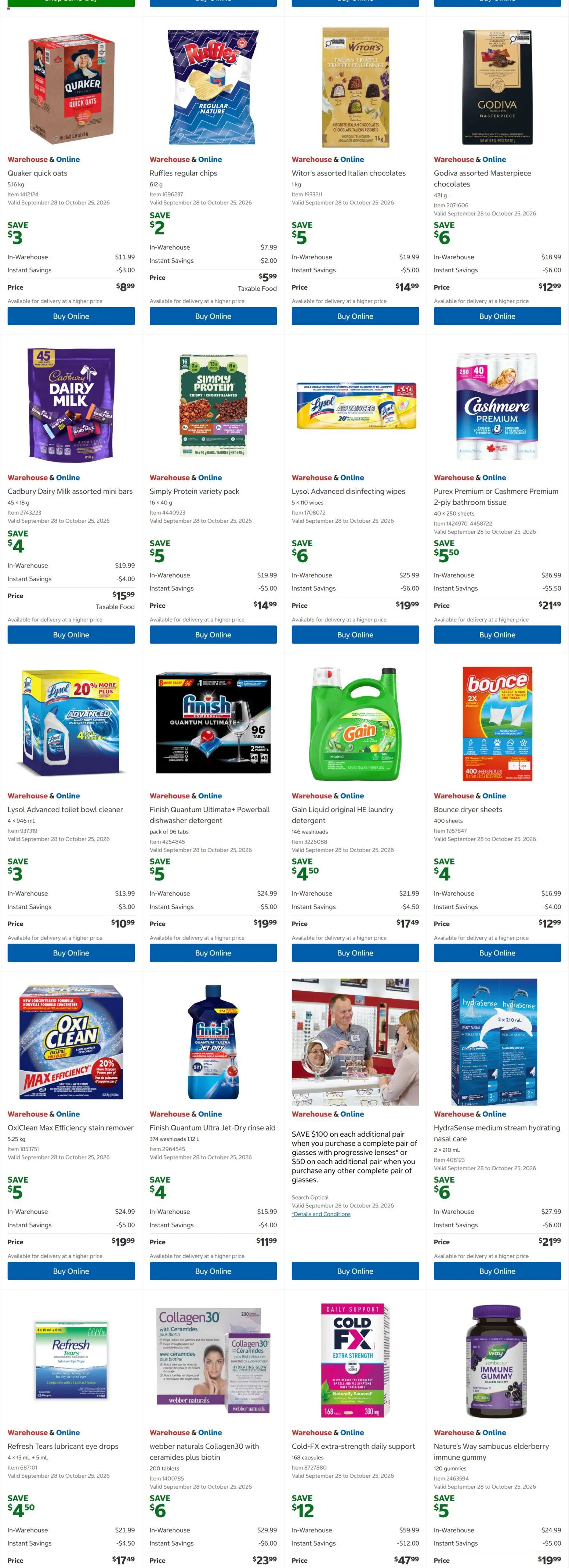 Costco flyer valid from Sep 28, 2026 | Page: 4