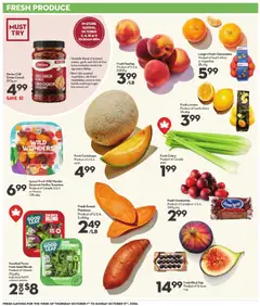 Preview of Longo's weekly flyer / circulaire from shop Longo's valid from Oct 1, 2026 | Page: 6 | Products: Figs, Cranberries, Oil, Pizza