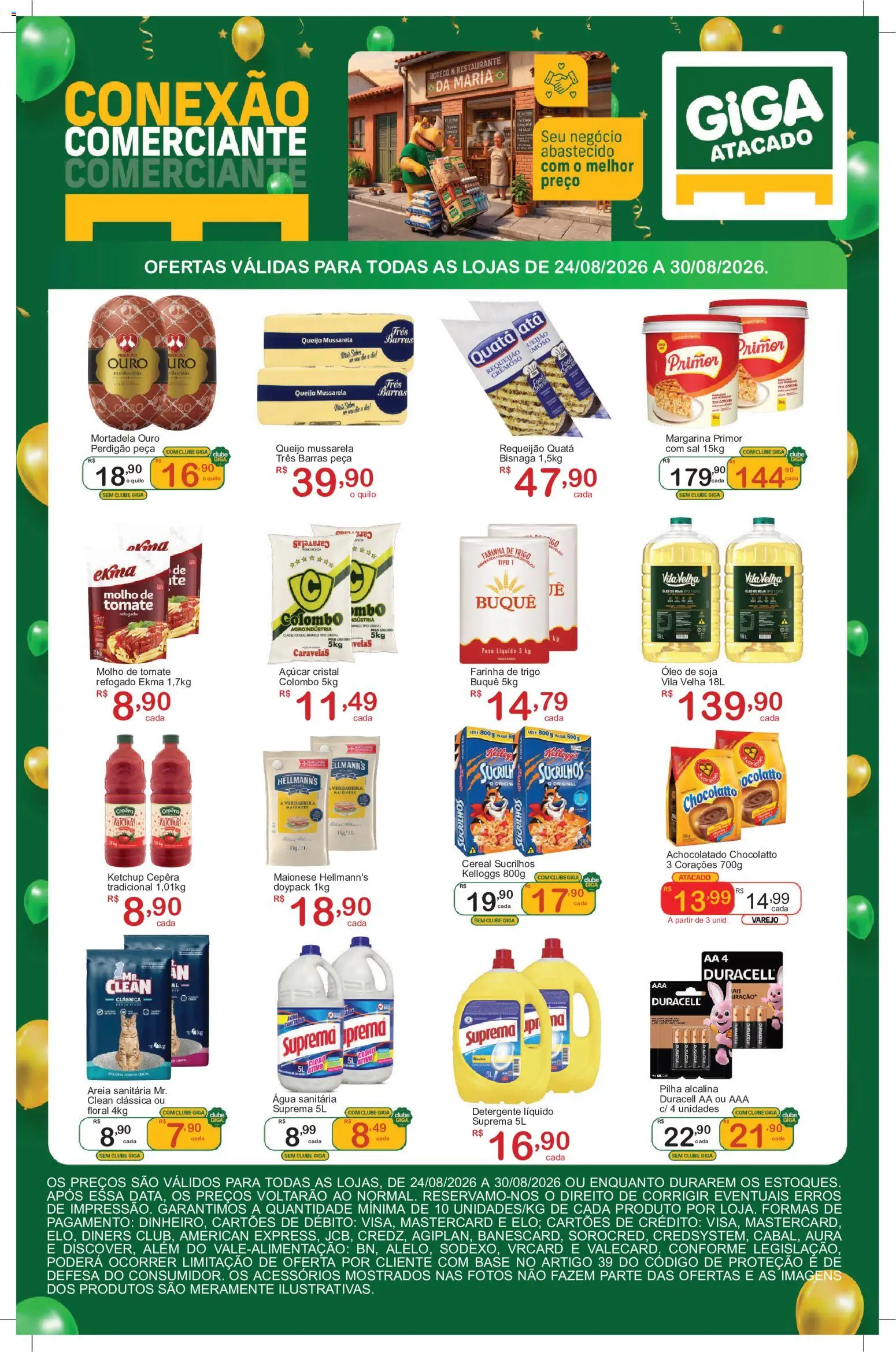 GIGA Atacado Folheto - válido de 24/08/2026 | Página: 4 | Produtos: Achocolatado, Ketchup, Soja, Água sanitária