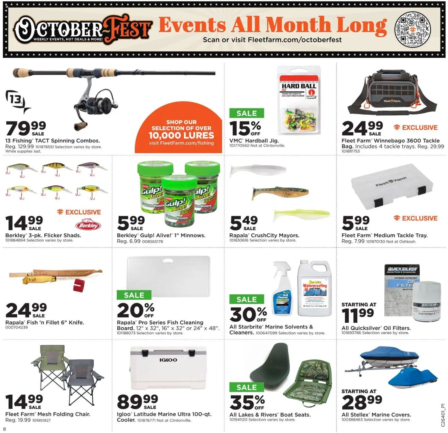 Mills Fleet Farm Weekly Ad - valid from 09/28/2026 | Page: 11 | Products: Oil, Fish