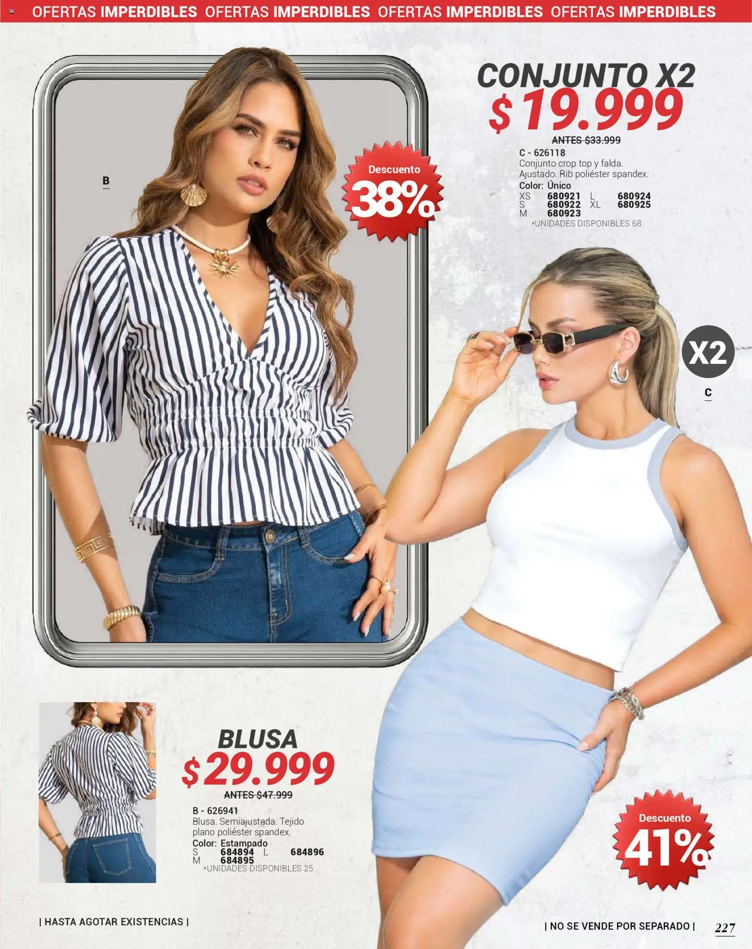 Carmel revista - valida desde el 01/04/2026 | Página: 227 | Productos: Top, Conjunto, Blusa