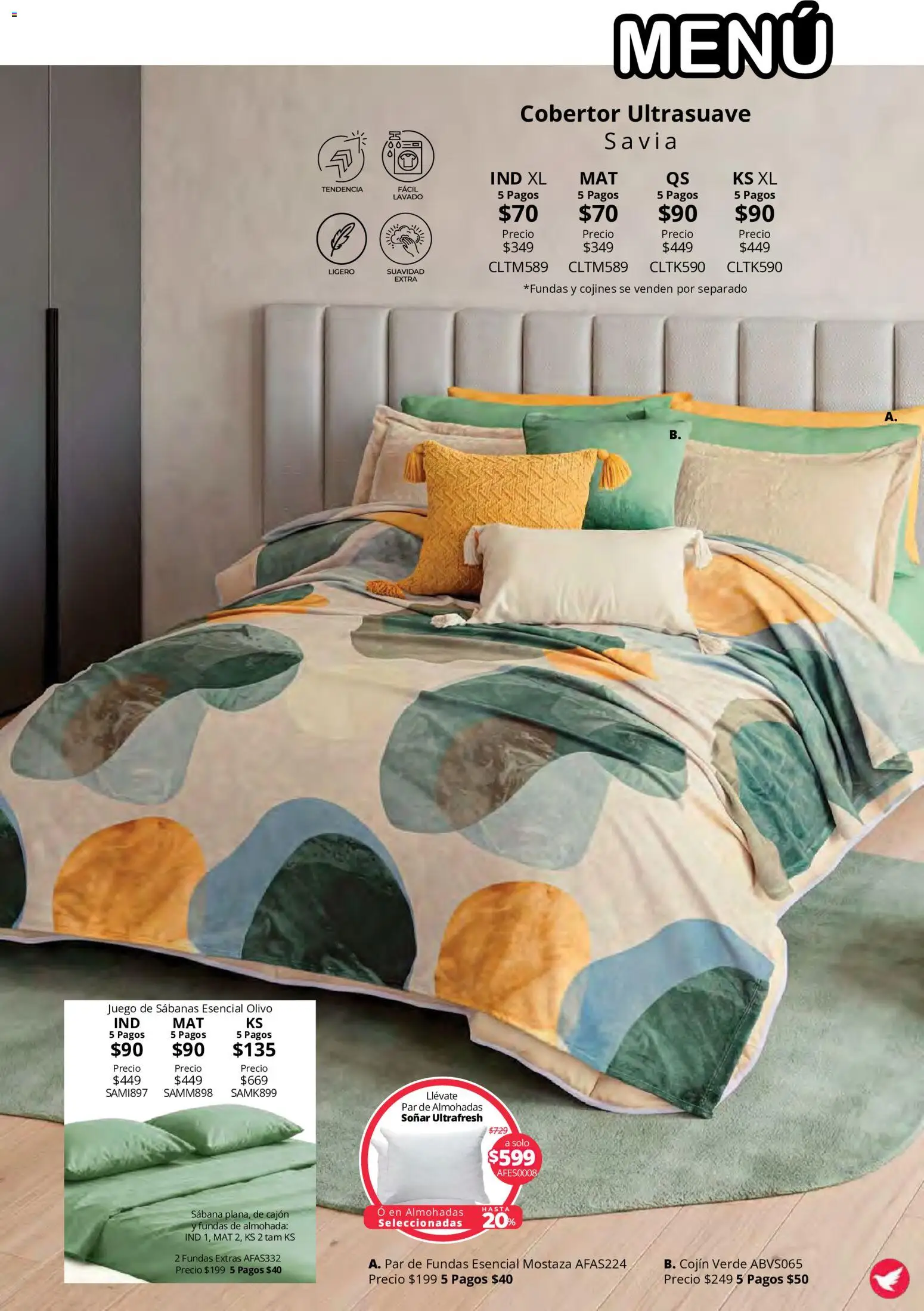 Nuevas ofertas de Colchas Concord válidas en toda la República Mexicana desde el 15/10/2026. ¡Encuentra las mejores ofertas en Colchas Concord catálogo Colección Cobertor Calor de Hogar! | Página: 77
