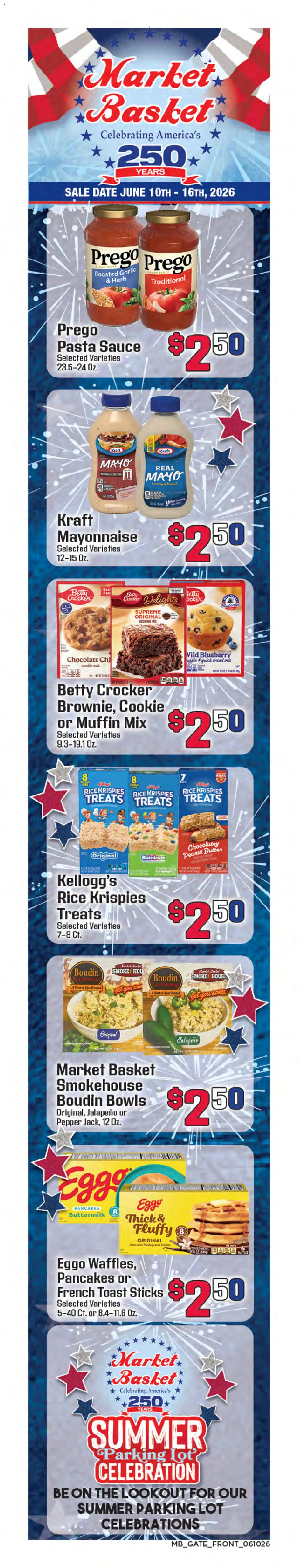 Market Basket Weekly Ad - valid from 10.06.2026 | Page: 1 | Products: Butter, Rice, Mayonnaise, Pepper