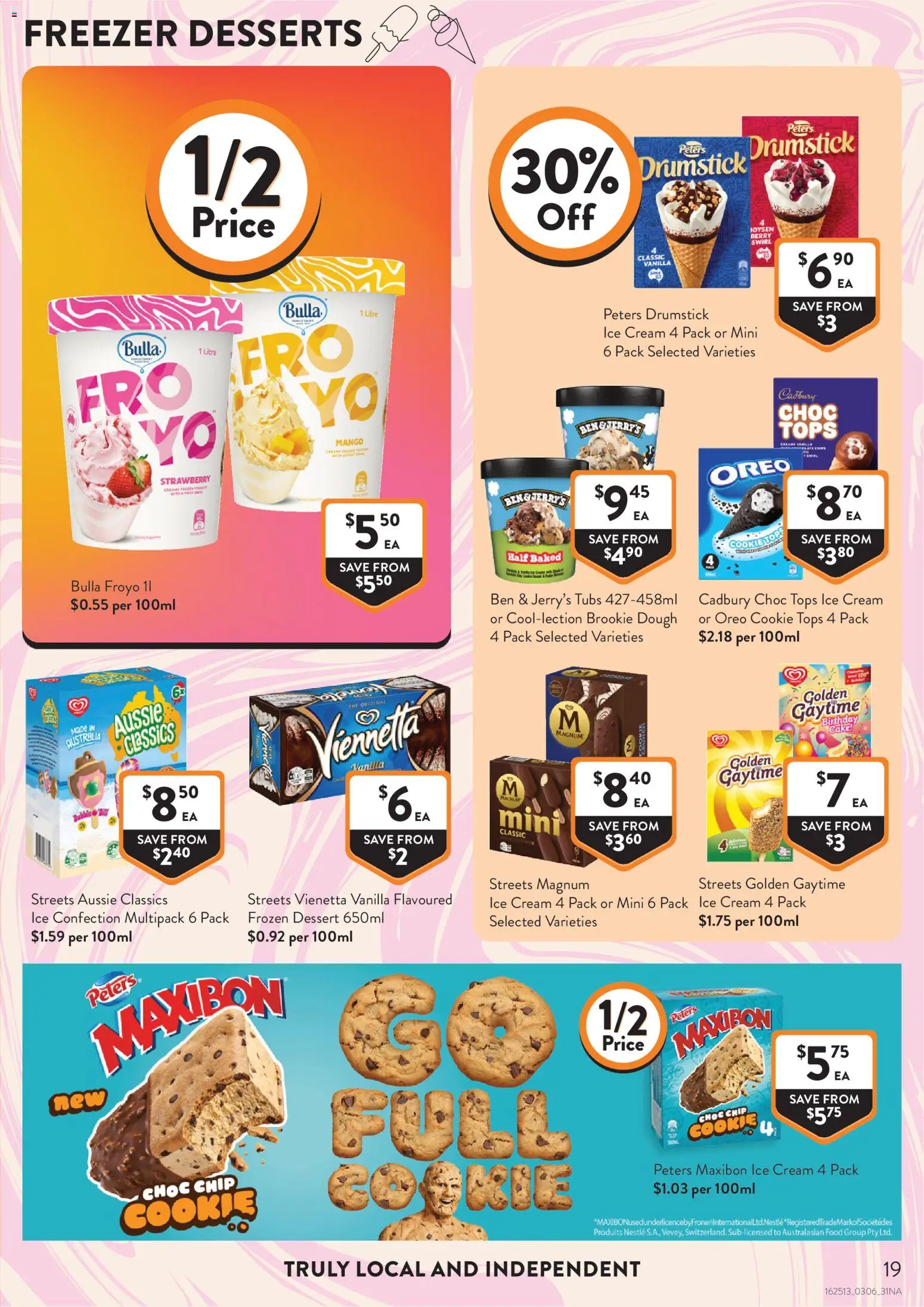 Foodworks catalogue - valid from 03.06.2026 | Page: 19 | Products: Cream, Ice cream, Mango, Freezer