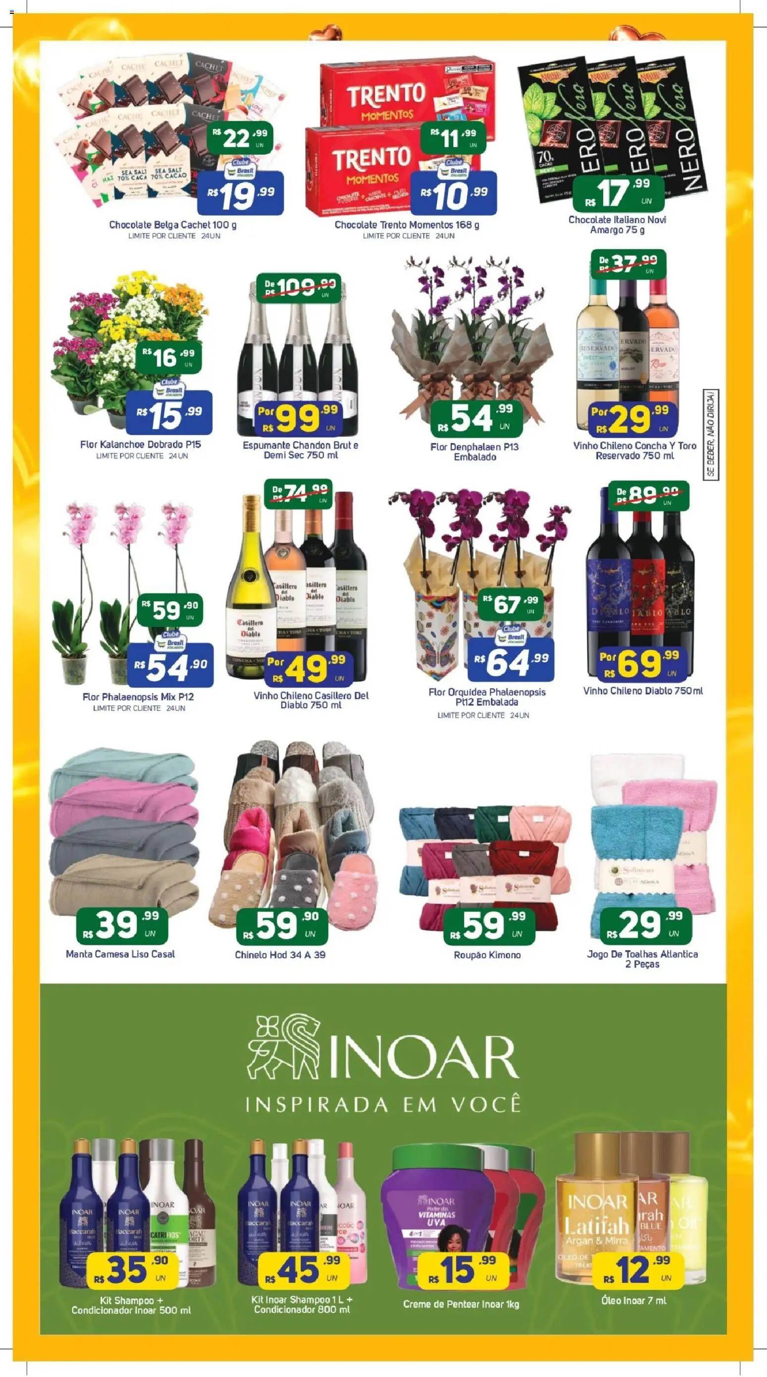 Brasil Atacadista Folheto - válido de 04.05.2026 | Página: 11 | Produtos: Kimono, Óleo, Chocolate, Vinho