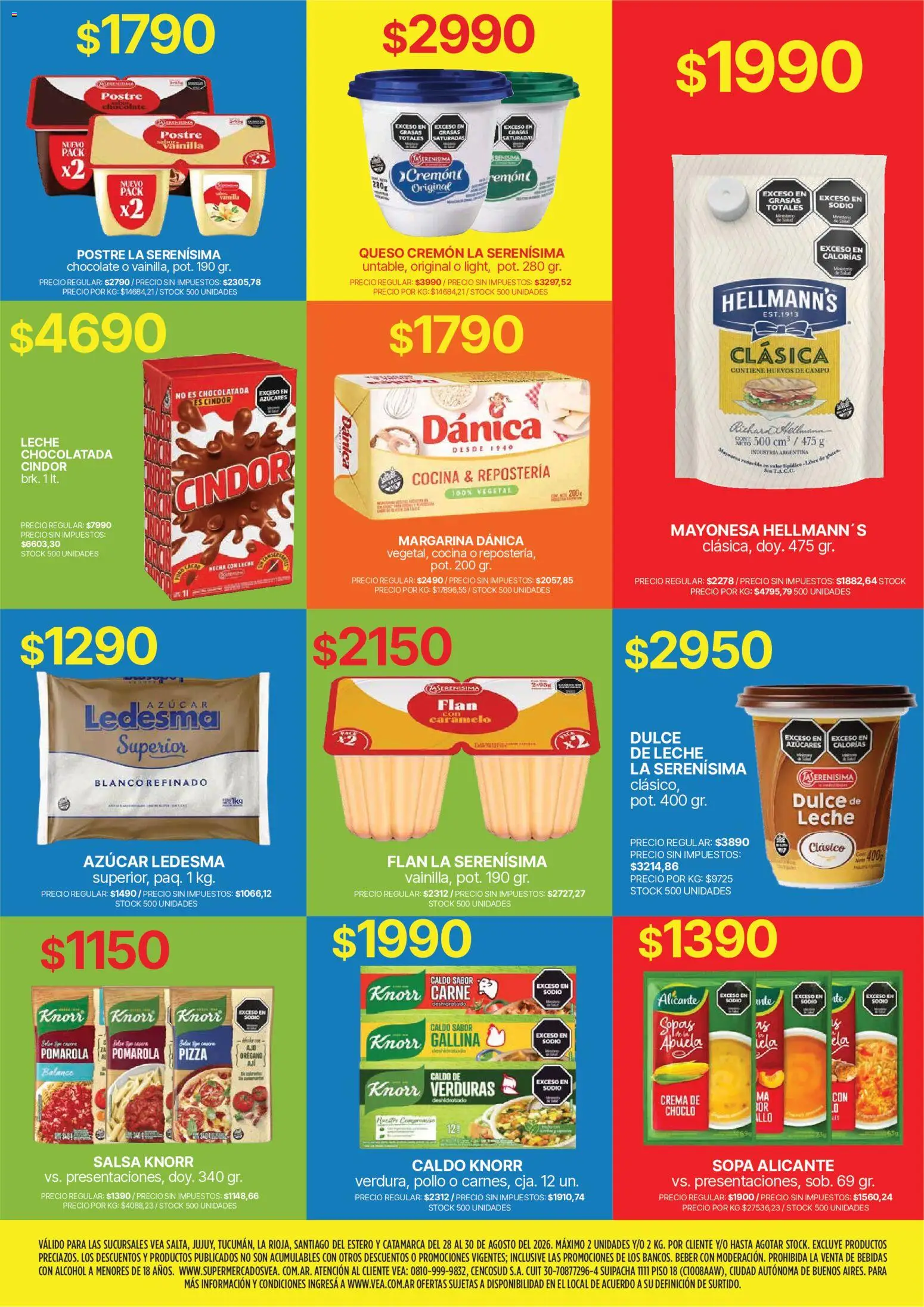 Vea - Fin de semana de ahorro | NOA │ válido desde el 28/08/2026 | Página: 9 | Productos: Vainilla, Choclo, Sopa, Verduras