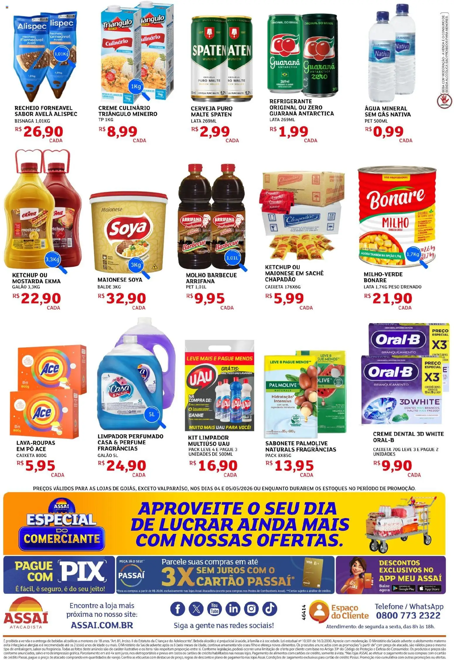 Assaí Atacadista Folheto - válido de 04.05.2026 | Página: 2 | Produtos: Lichia, Guaraná, Base, Sabonete