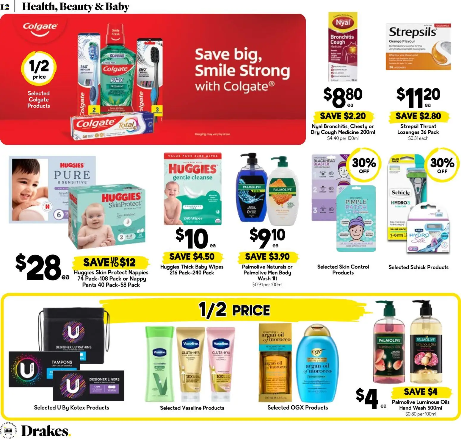 Drakes catalogue - valid from 22/07/2026 | Page: 12 | Products: Conditioner, Argan oil, Tampons, Hand wash