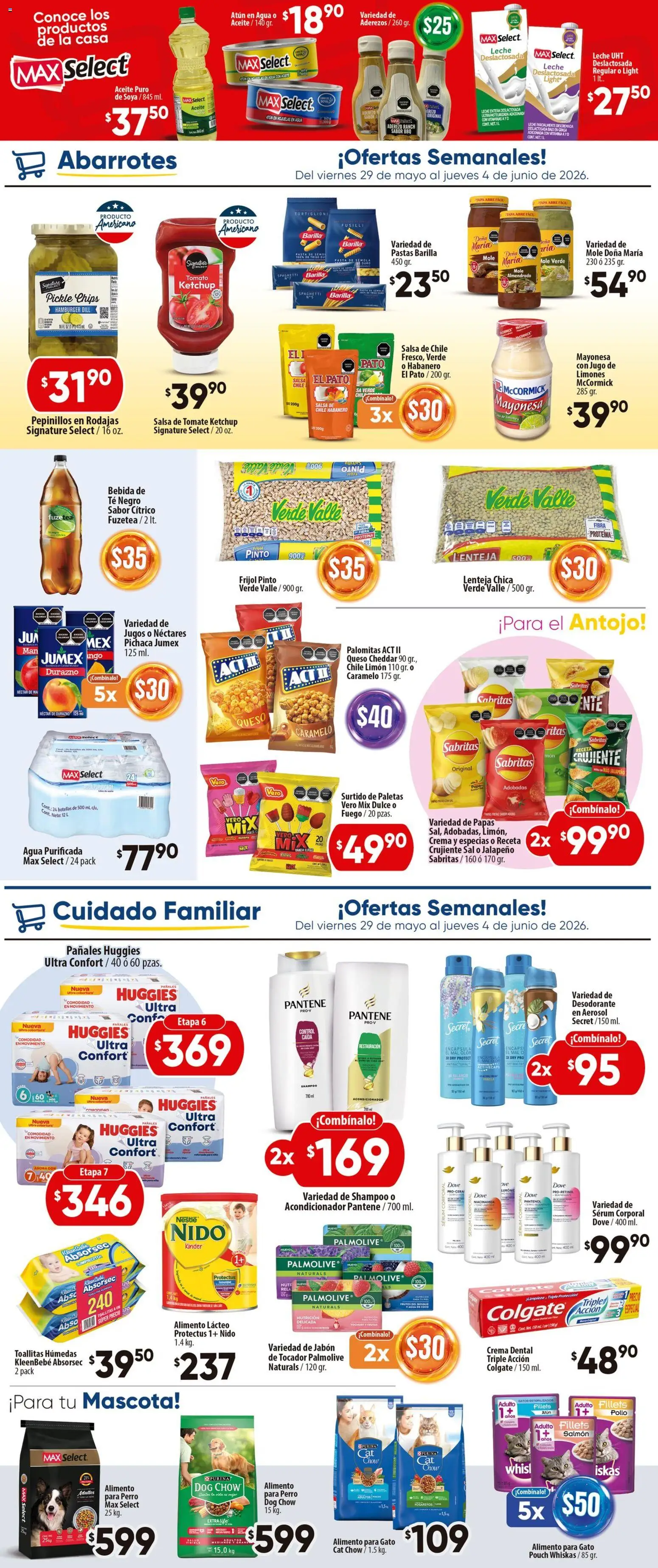 Nuevas ofertas de Calimax válidas en toda la República Mexicana desde el 29.05.2026. ¡Encuentra las mejores ofertas en Calimax folleto! | Página: 3 | Productos: Pollo, Sal, Aceite, Salsa de tomate