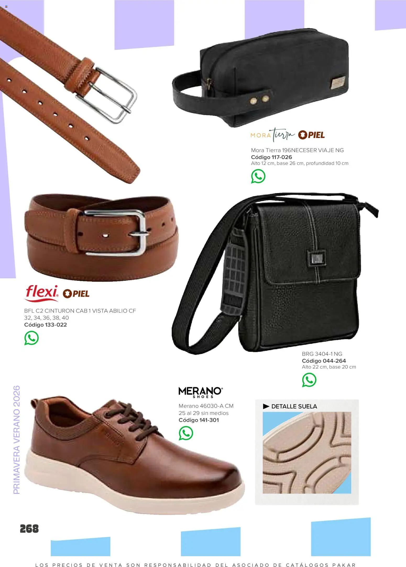Nuevas ofertas de SC Pakar válidas en toda la República Mexicana desde el 30.01.2026. ¡Encuentra las mejores ofertas en SC Pakar catálogo Hombre! | Página: 268 | Productos: Cinturón