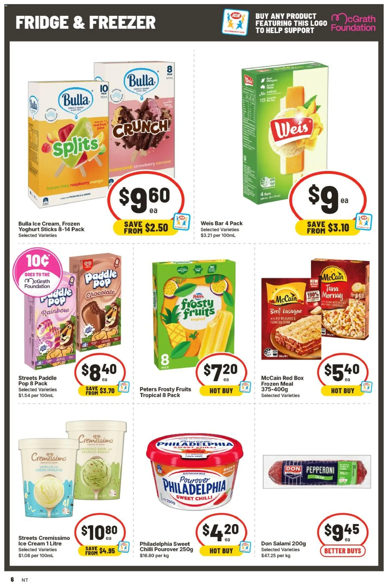 IGA catalogue - valid from 09/09/2026 | Page: 7 | Products: Cream, Ice cream, Chilli, Ice