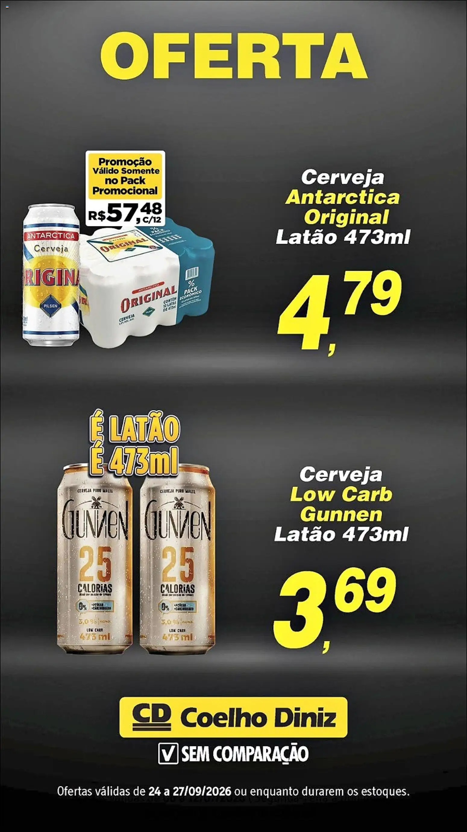 Coelho Diniz Folheto - válido de 24/09/2026 | Página: 6 | Produtos: Cerveja, Coelho