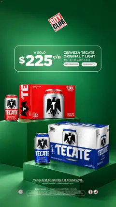 Vista previa de City Club Cervezas, nuevo folleto de la tienda, válido en México a partir del 28/09/2026
