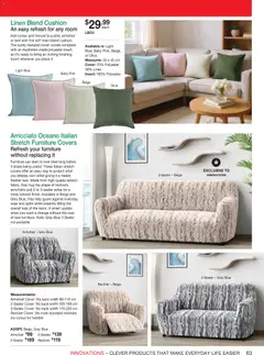 Preview of Innovations catalogue - valid from 23/09/2026 | Page: 63 | Products: Armchair, Cushion, Linen, Light