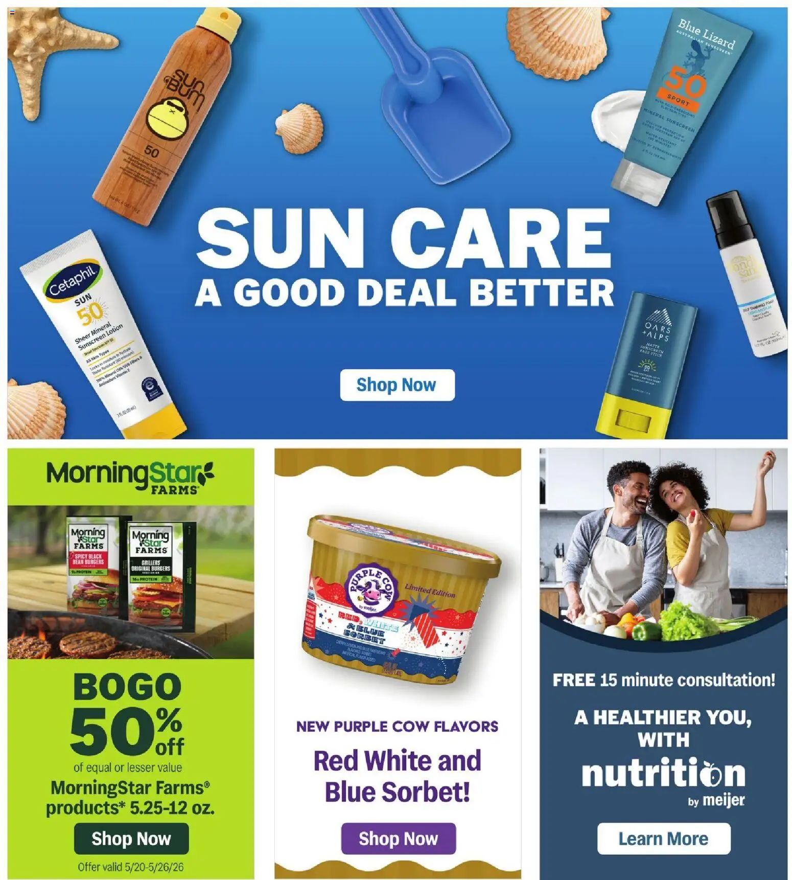 Meijer Weekly Ad - valid from 20.05.2026 | Page: 46 | Products: Sunscreen, Water