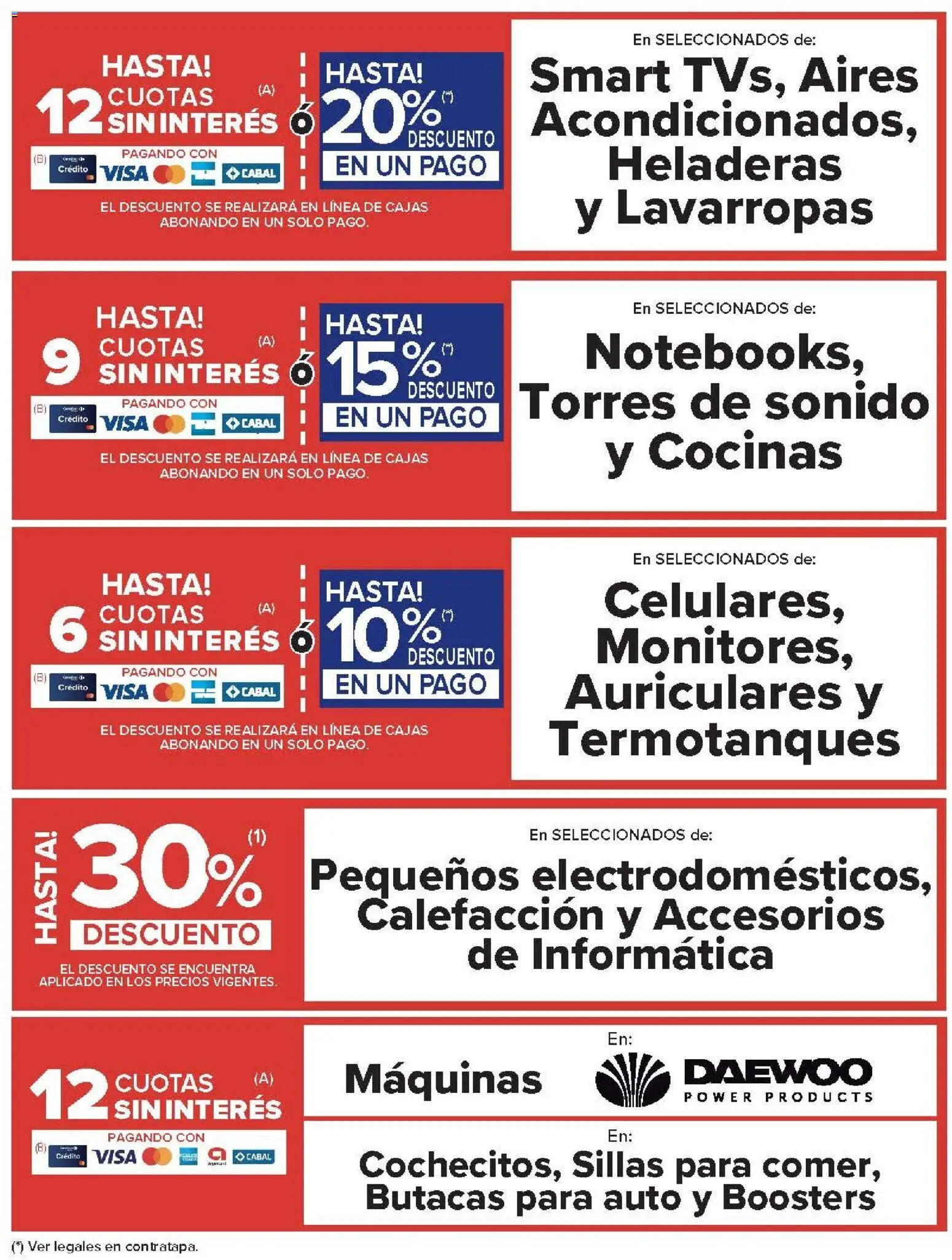 Carrefour ofertas │ válido desde el 17.06.2026 | Página: 30 | Productos: Auriculares, Lavarropas