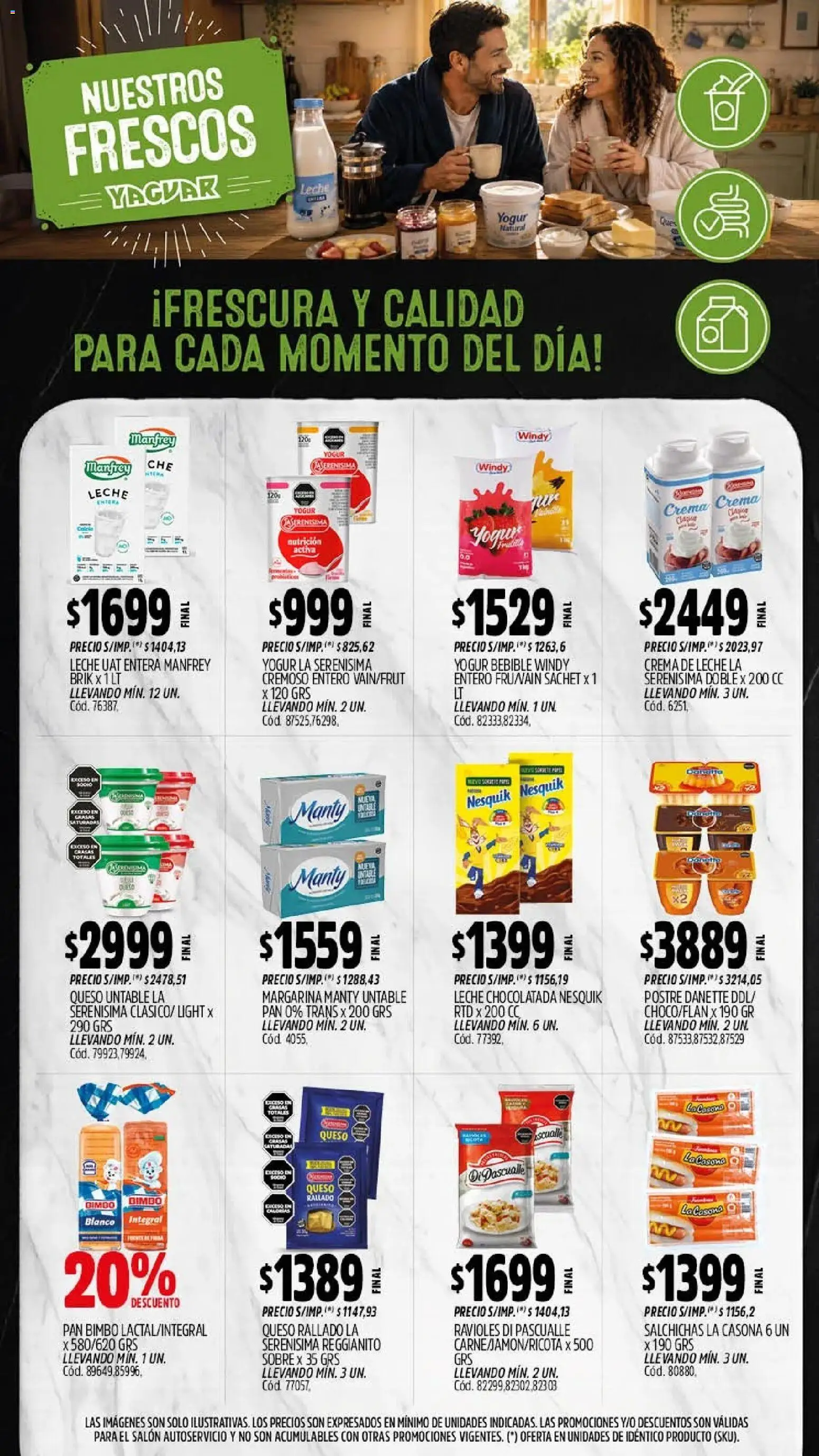 Yaguar - Oferta Semanal Córdoba │ válido desde el 10/08/2026 | Página: 10 | Productos: Queso rallado, Sobre, Untable, Chocolatada