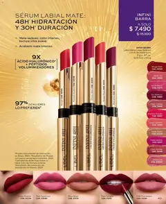 Catálogo L'Bel Campaña 13 válido desde el 27.07.2026 | Página: 43 | Productos: Mate, Labial, Serum