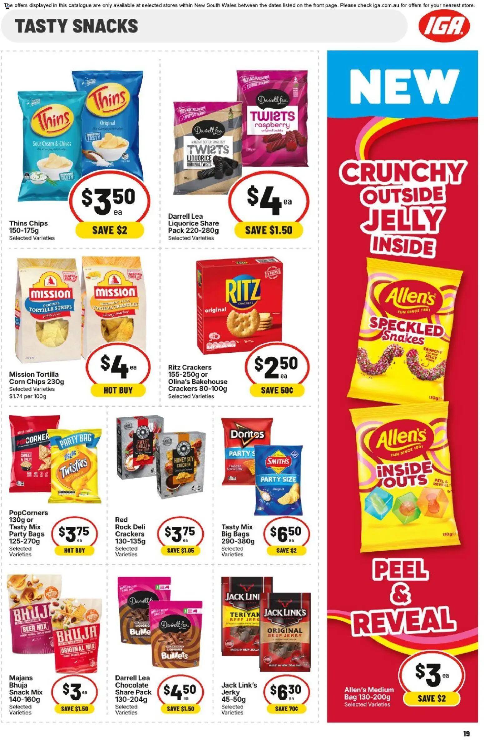 IGA catalogue - valid from 08/07/2026 | Page: 17 | Products: Crackers, Chocolate, Chicken, Bag
