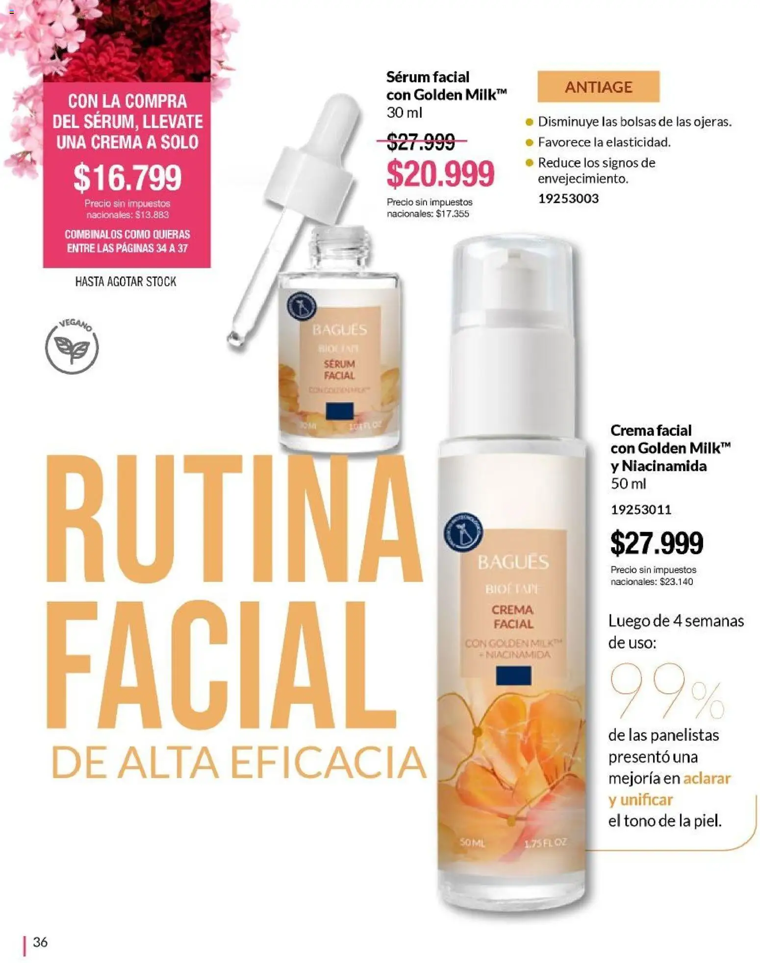 Bagués catálogo │ válido desde el 21/09/2026 | Página: 36 | Productos: Crema facial, Serum, Crema