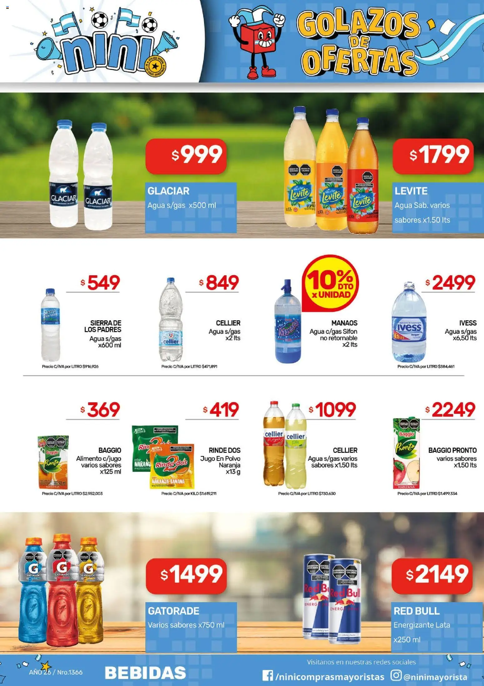 NINI Mayorista ofertas │ válido desde el 29/06/2026 | Página: 15 | Productos: Banana, Manzana, Agua, Jugo