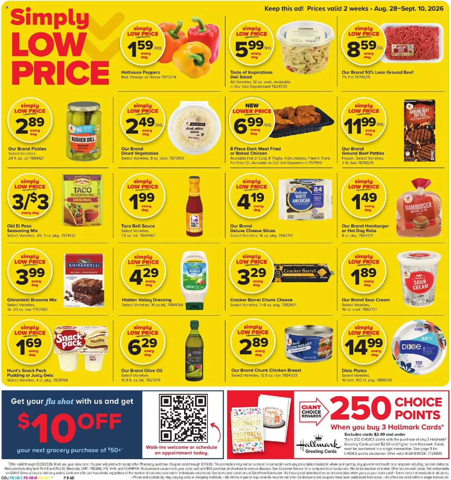 Giant Weekly Ad - valid from 08/28/2026 | Page: 7 | Products: Peppers, Sour cream, Sauce, Pudding