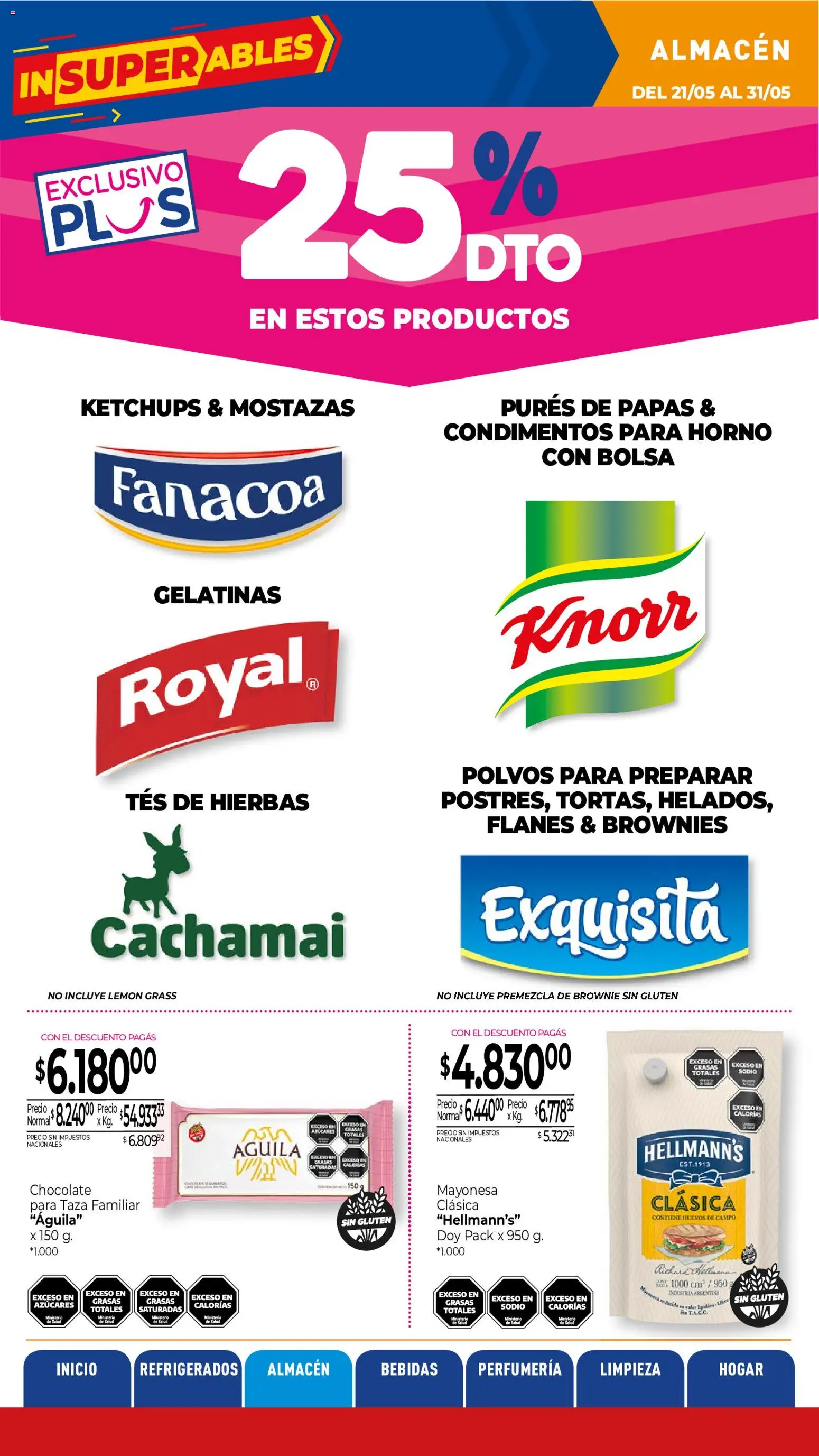 La Anonima catálogo │ válido desde el 21.05.2026 | Página: 15 | Productos: Bolsa, Mayonesa, Huevos, Chocolate