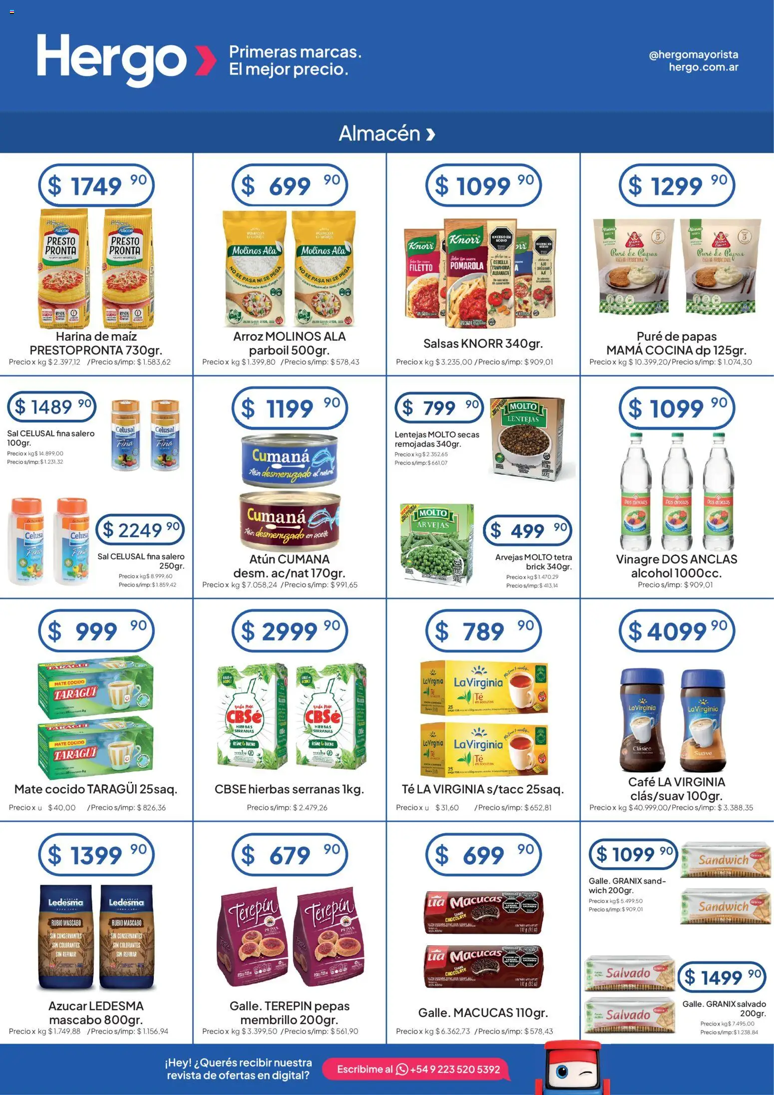 Hergo catálogo │ válido desde el 05/08/2026 | Página: 2 | Productos: Hierbas, Maiz, Café, Zanahoria
